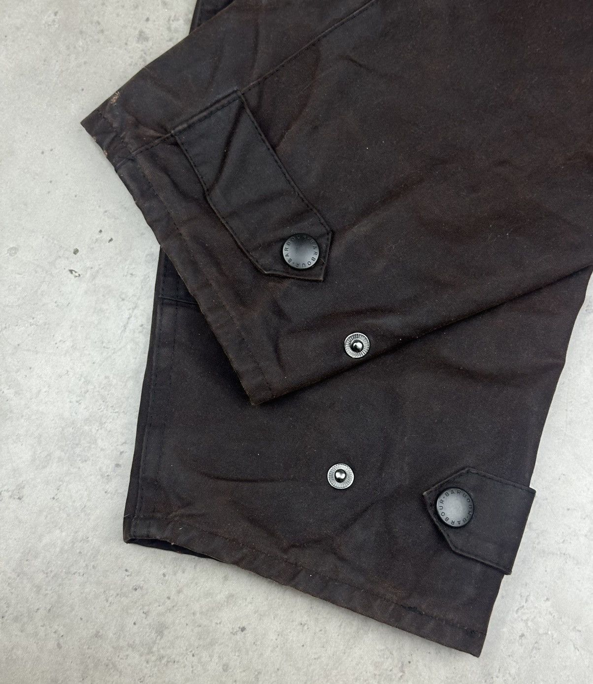 Barbour Barbour Stockman Waxed Cotton Hooded Long Coat Brown Size M Size US M / EU 48-50 / 2 - 20 Thumbnail