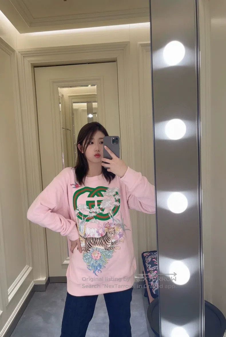 Gucci Gucci Interlocking double G tiger head printed round-neck Size S / US 4 / IT 40 - 8 Thumbnail