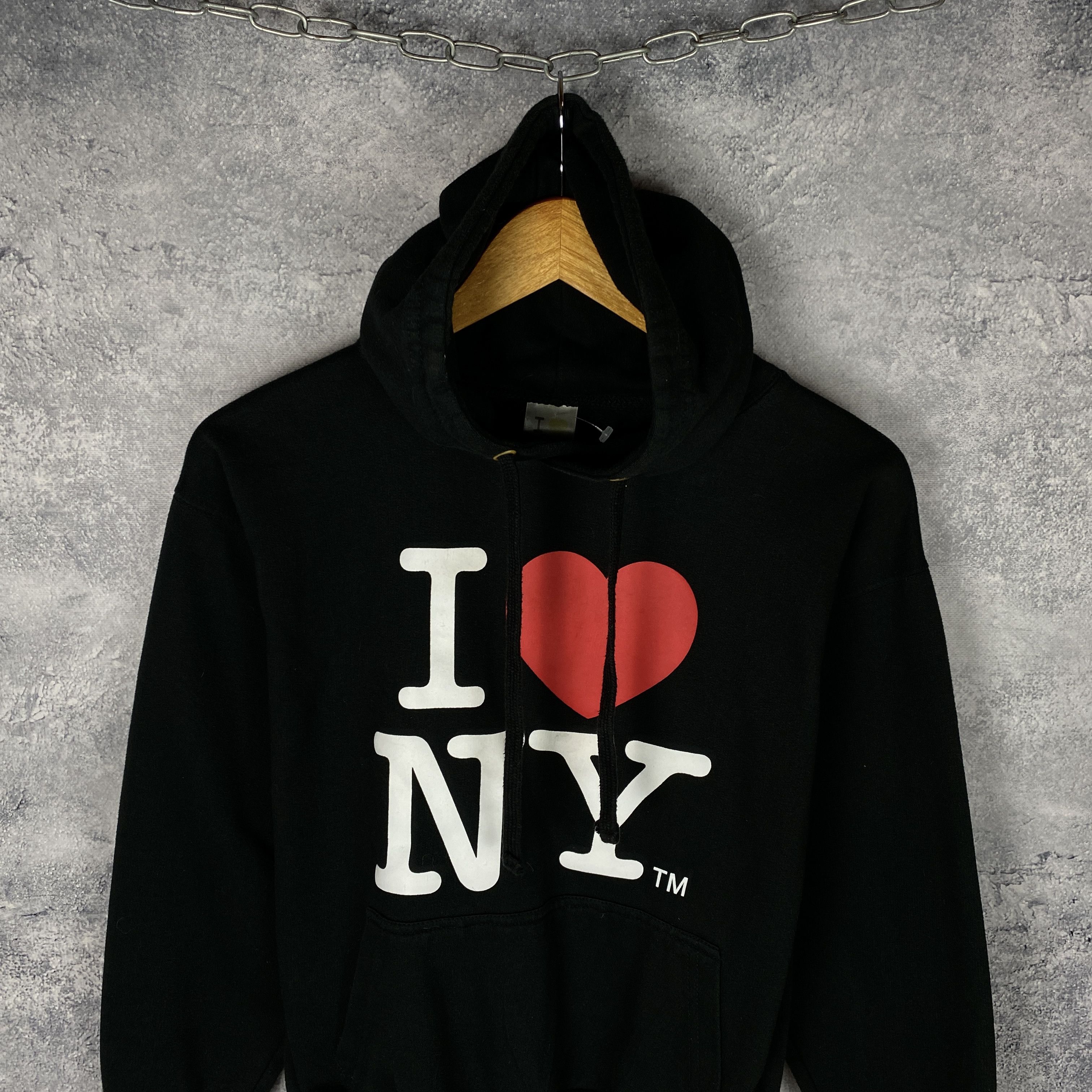 I Love NY I Love NY Hoodie Men's Size S Black Long Sleeve Size US S / EU 44-46 / 1 - 2 Thumbnail