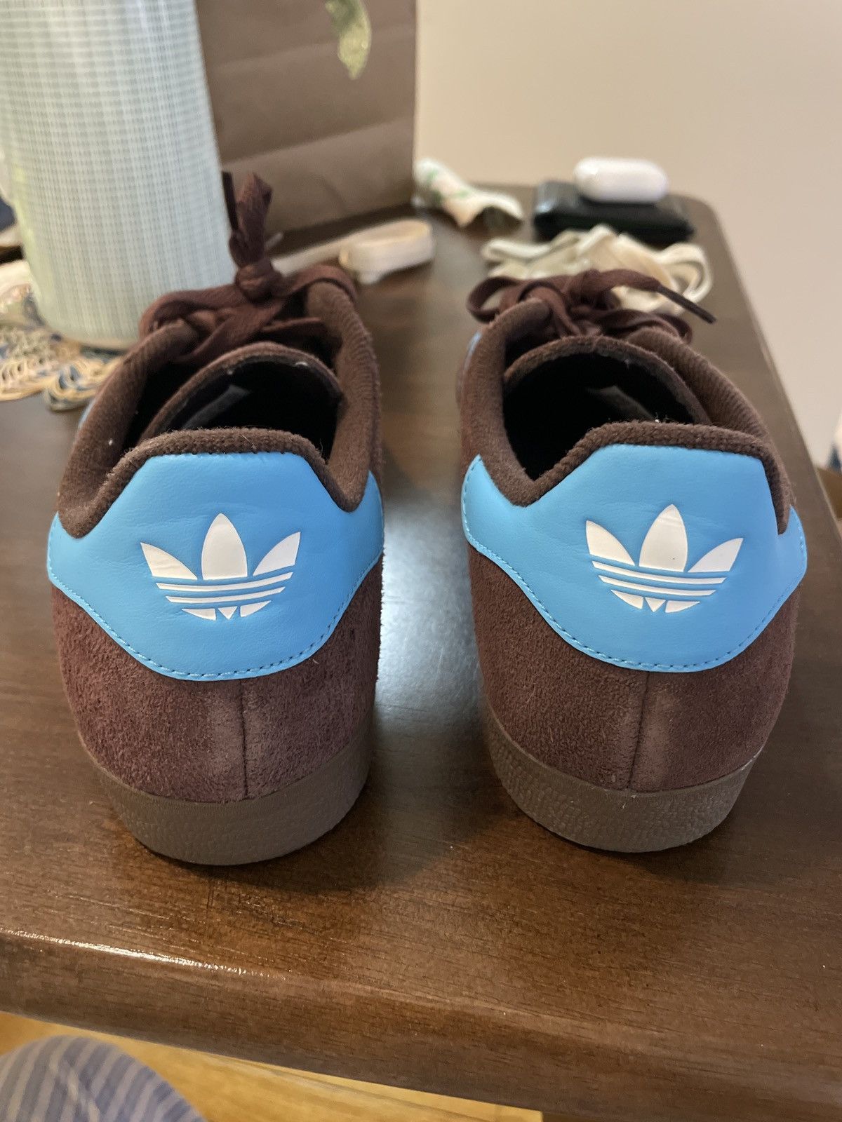 Adidas Adidas Mens Gazelle -Brown Suede/Teal - Mens Sz 10 Size US 10 / EU 43 - 4 Thumbnail