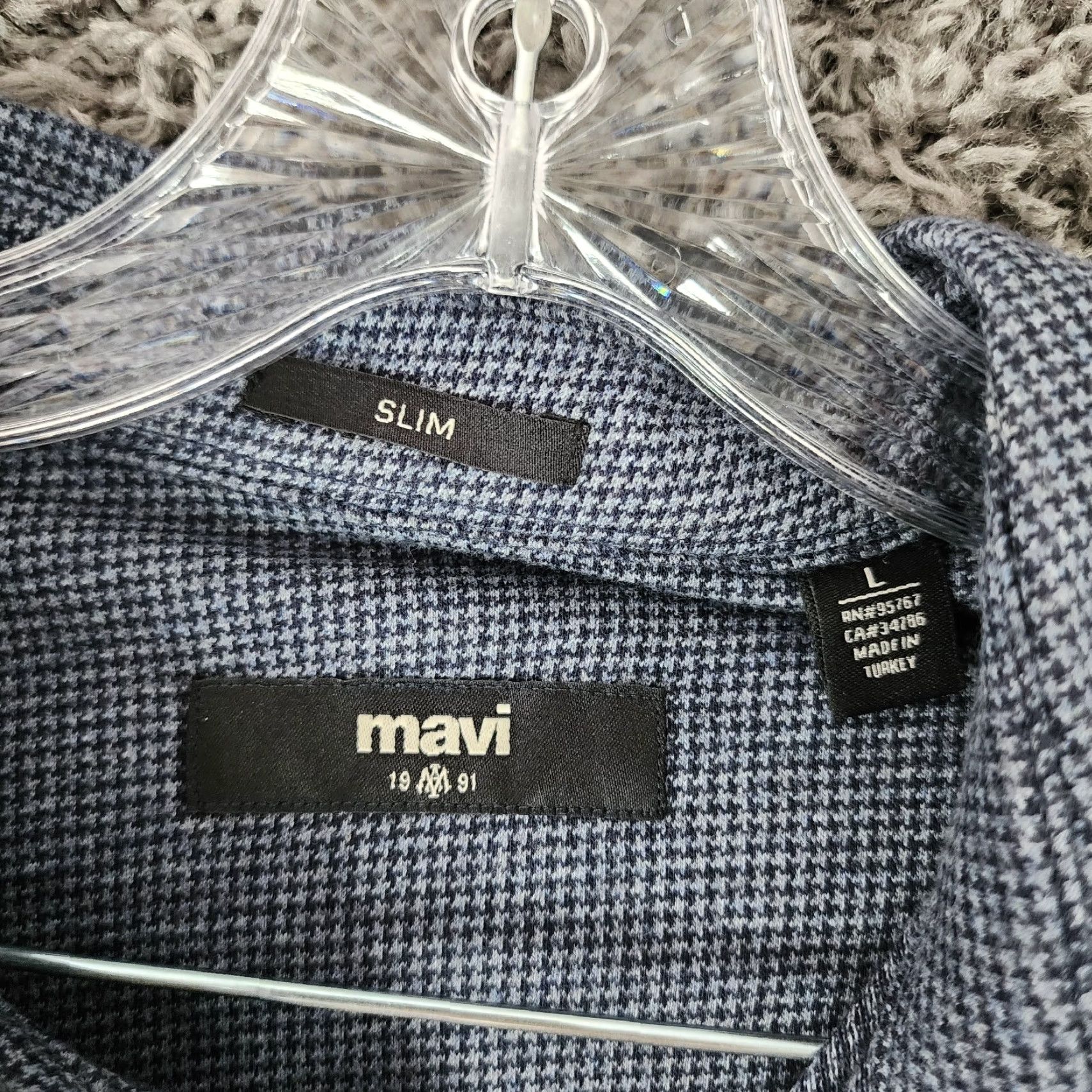Mavi VINTAGE Mavi Flannel Button-Up Shirt Adult Large Blue Slim Long Sleeve Mens Size US L / EU 52-54 / 3 - 4 Thumbnail