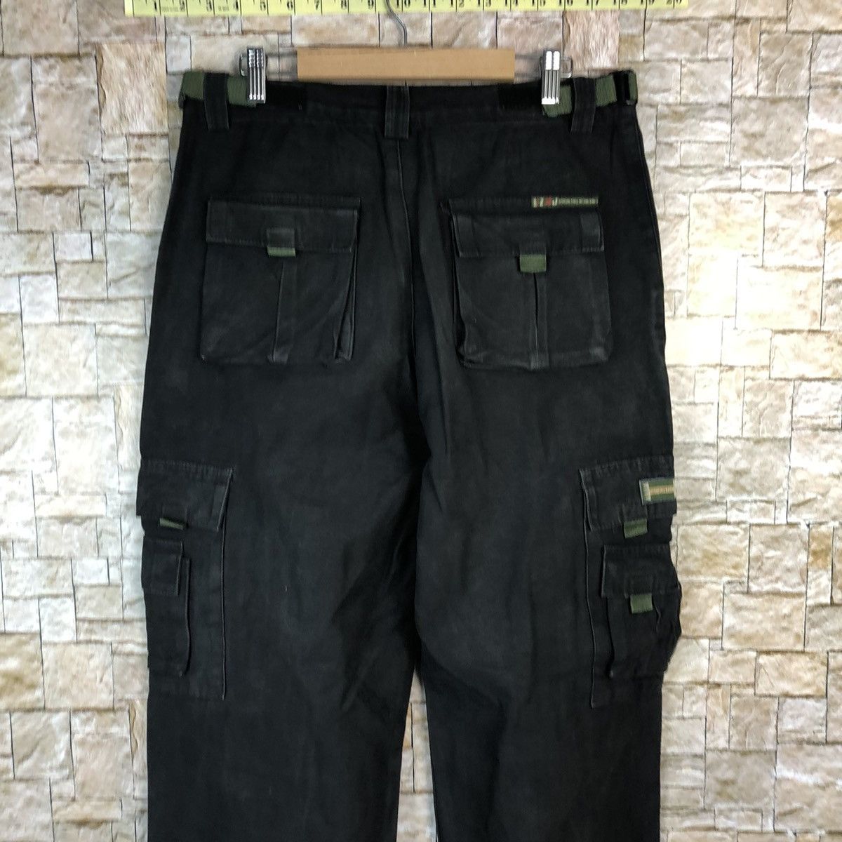 Japanese Brand ZMJ Black Cargo utility tactical Multipocket Pants #A986 Size US 34 / EU 50 - 14 Thumbnail