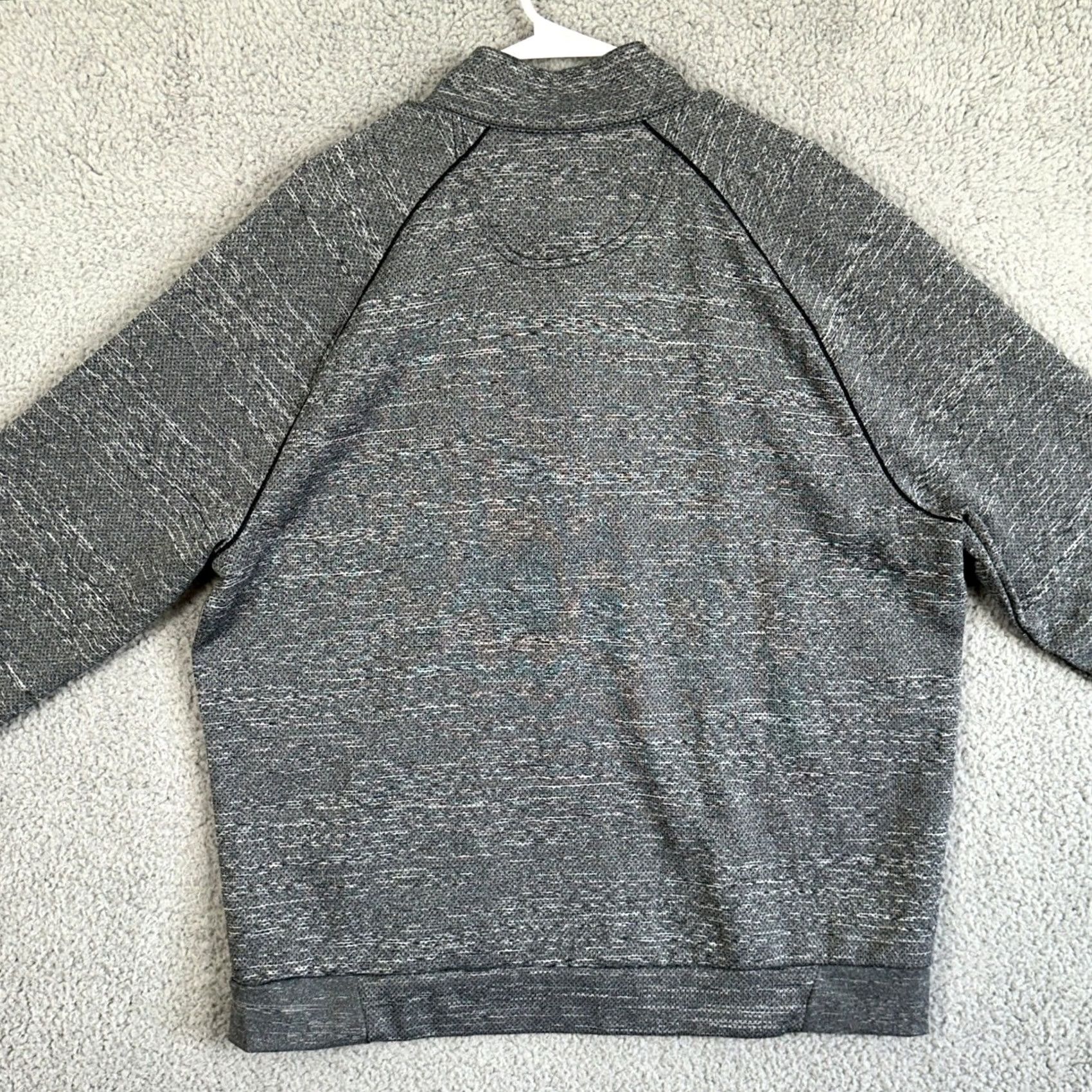 Logo 7 Greg Norman Sweater Pullover Mens XL Gray Black Fleece Lined 1/4 Zip Logo Mock Neck Outdoor Knits Solid Knit-Style Size US XL / EU 56 / 4 - 3 Thumbnail