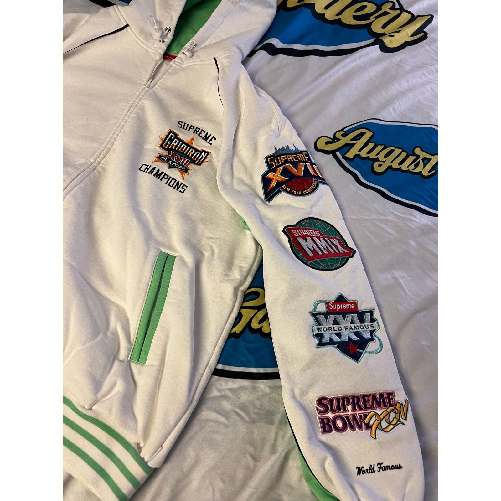 Supreme Supreme Playoffs Zip Up Hooded Sweatshirt Size US XL / EU 56 / 4 - 4 Thumbnail