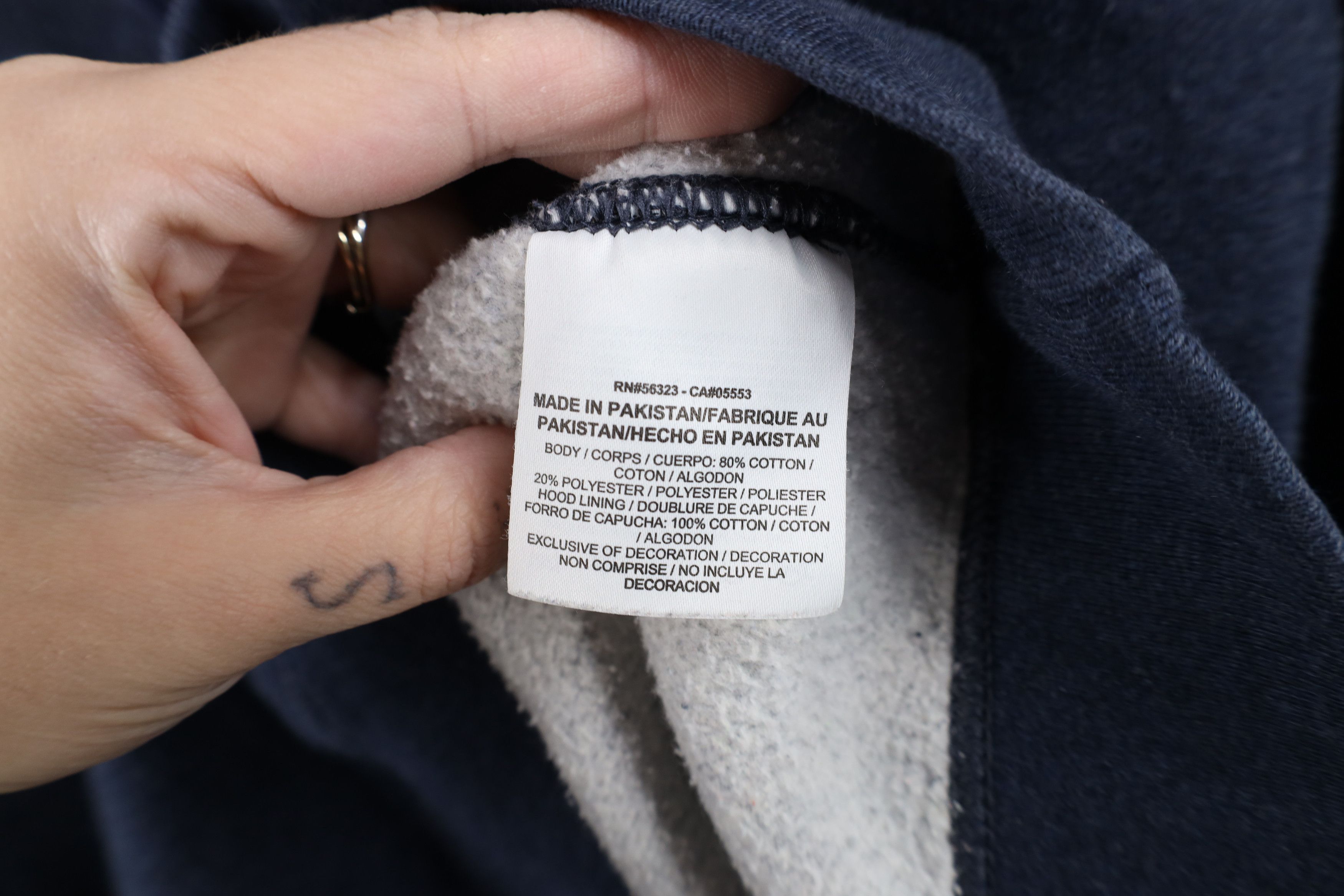 Nike Vintage Nike Travis Scott Mini Swoosh Hoodie Sweatshirt Blue Size US L / EU 52-54 / 3 - 10 Thumbnail