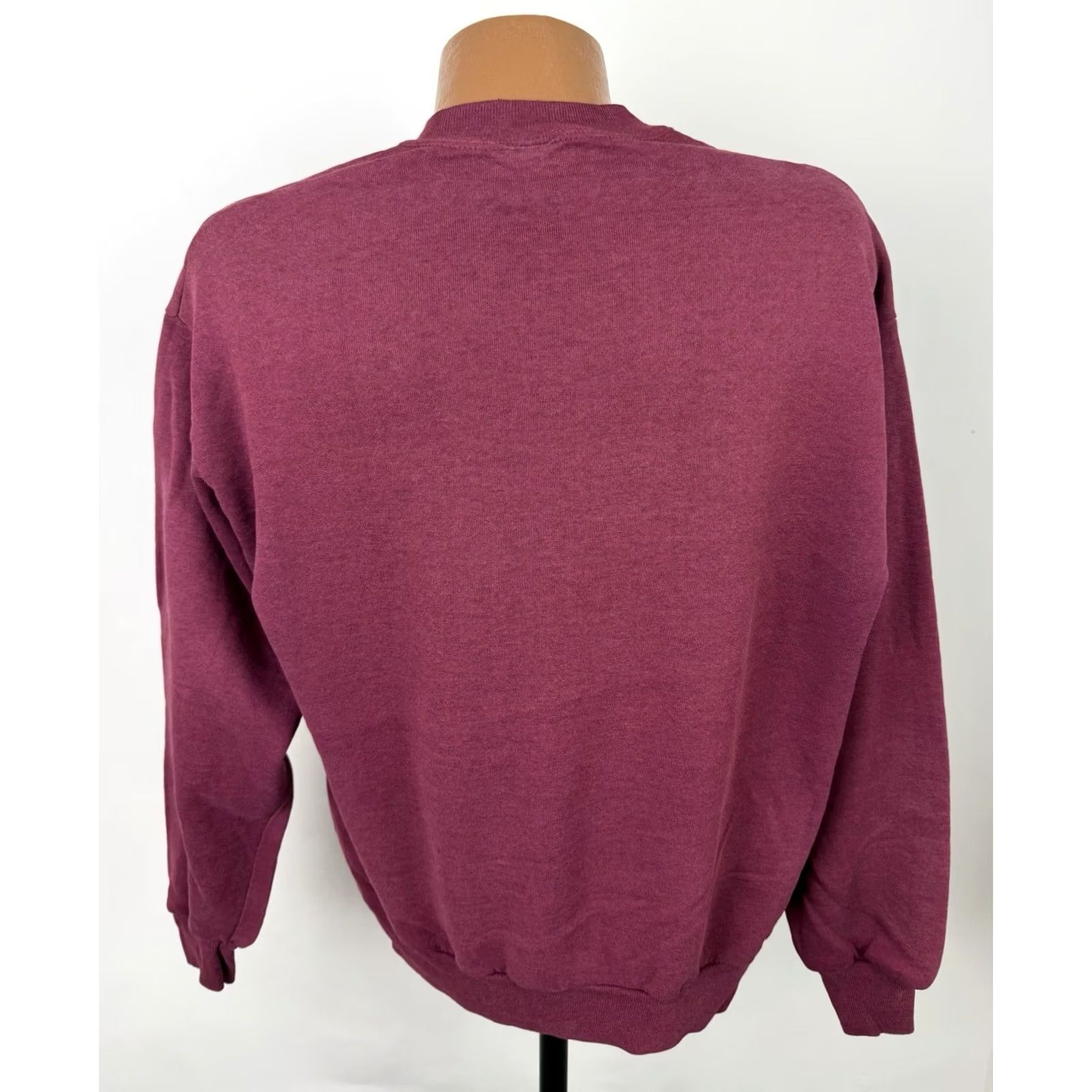 Jerzees VINTAGE Jerzees Sweatshirt Mens L Burgundy Crewneck 90s-80s 80s 90s College Grunge Retro Dad Mens Size US L / EU 52-54 / 3 - 7 Thumbnail