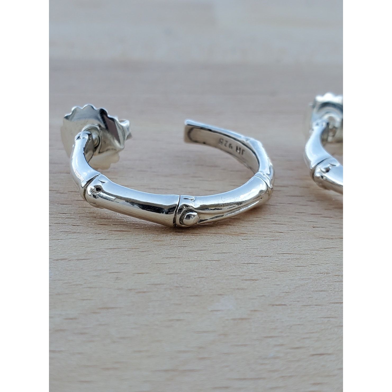 Jewelry John Hardy Bamboo Sterling Silver 925 Hoop Earrings Size ONE SIZE - 9 Thumbnail