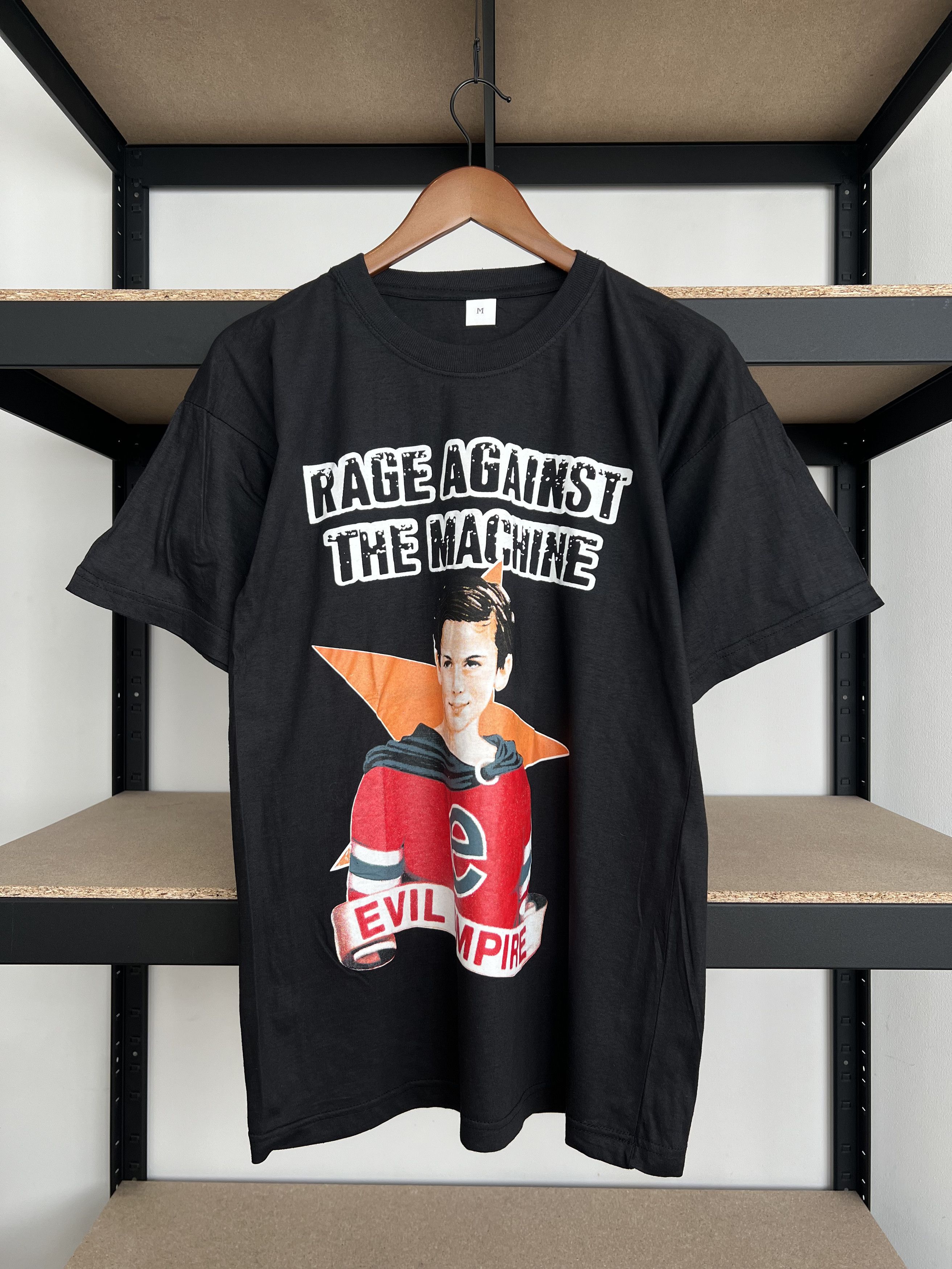 Vintage 90s Rage Against The Machine Evil Empire Black Tee