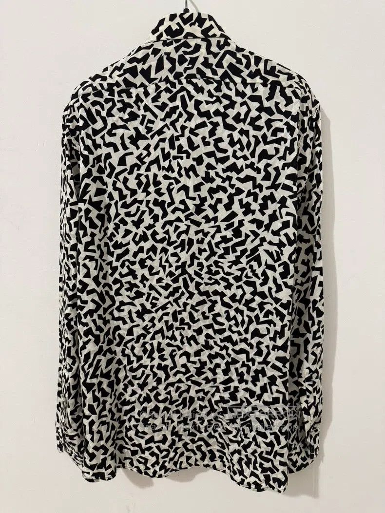 Saint Laurent Paris Saint Laurent Paris size 39 Mulberry Silk Black and White Size US S / EU 44-46 / 1 - 2 Thumbnail