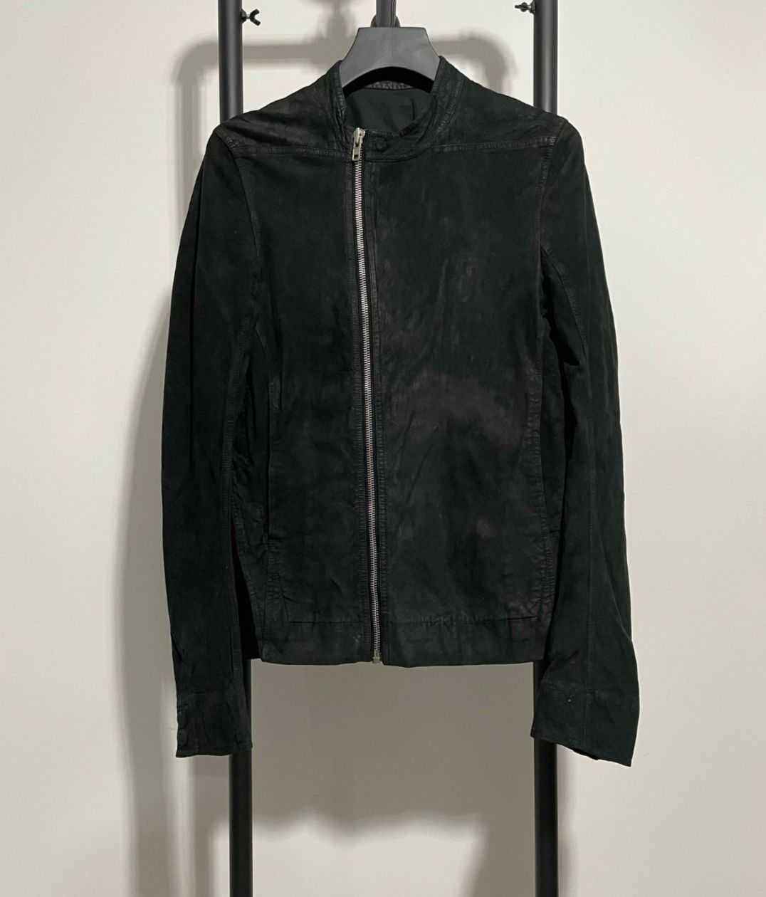 Pre-owned Rick Owens Leather Jacket In Black