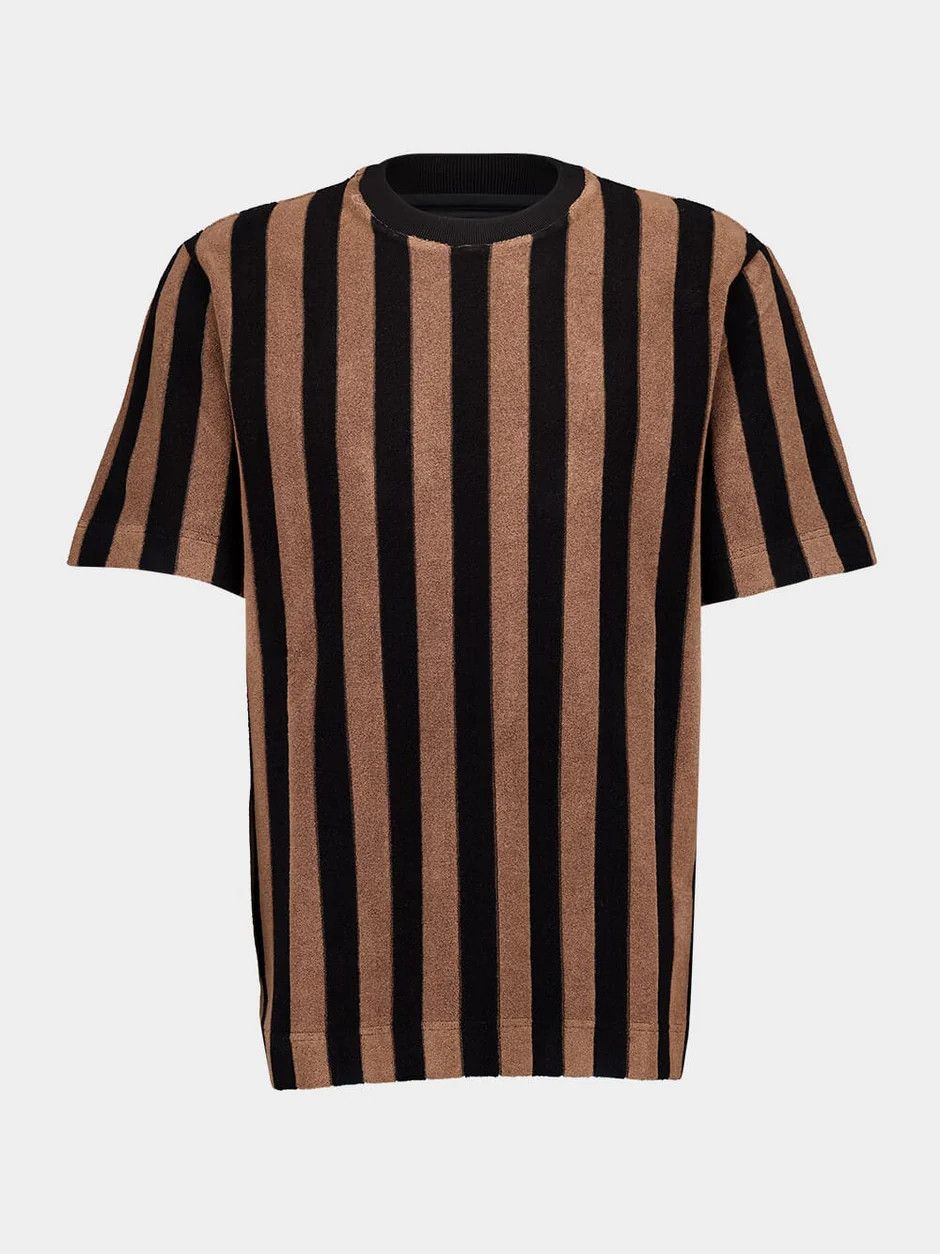 o1B3y1r0326 T-Shirt in Brown/Black