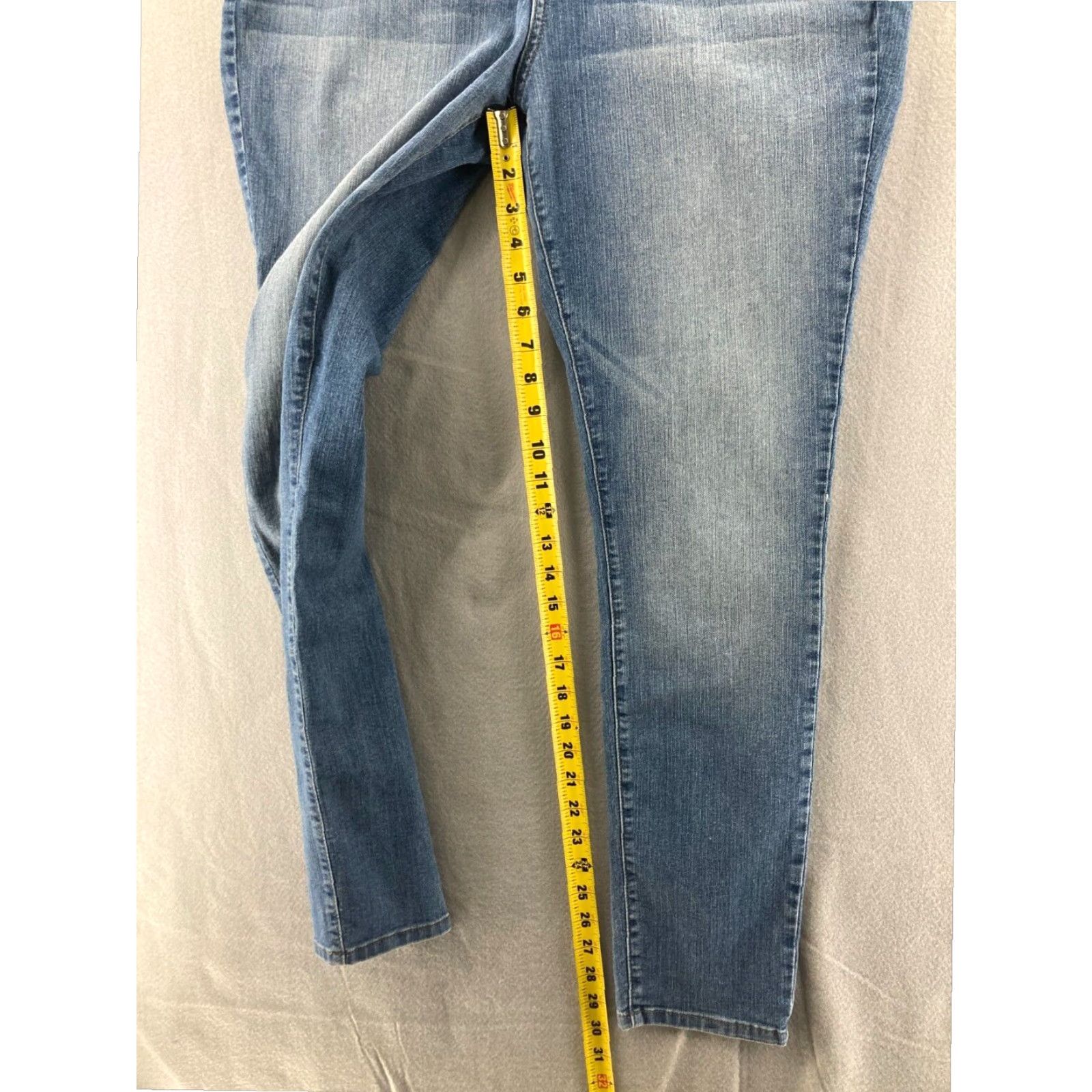 NYDJ NYDJ Womens 12 Blue Bootcut Jeans Super Skinny USA Made Size 34" / US 12 / IT 48 - 5 Thumbnail