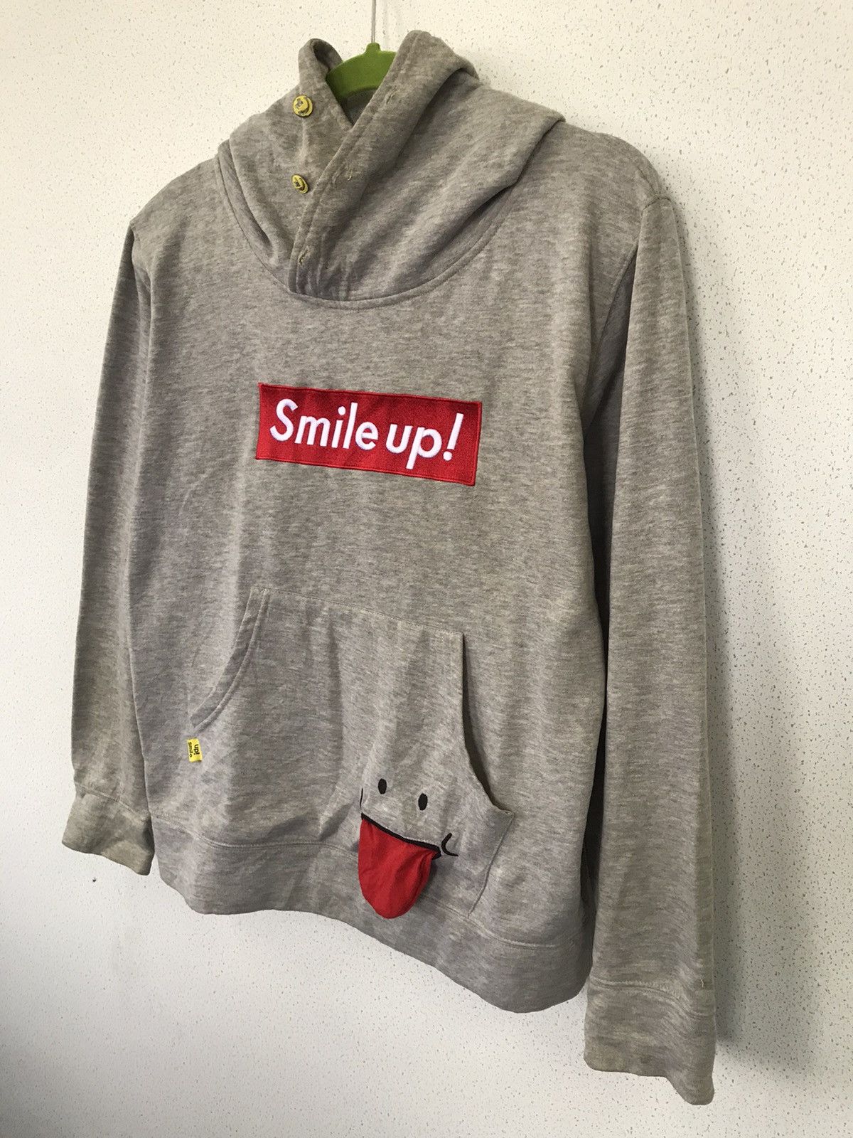Japanese Brand Up! Smiley Vintage Pullover Hoodie Size US M / EU 48-50 / 2 - 5 Thumbnail