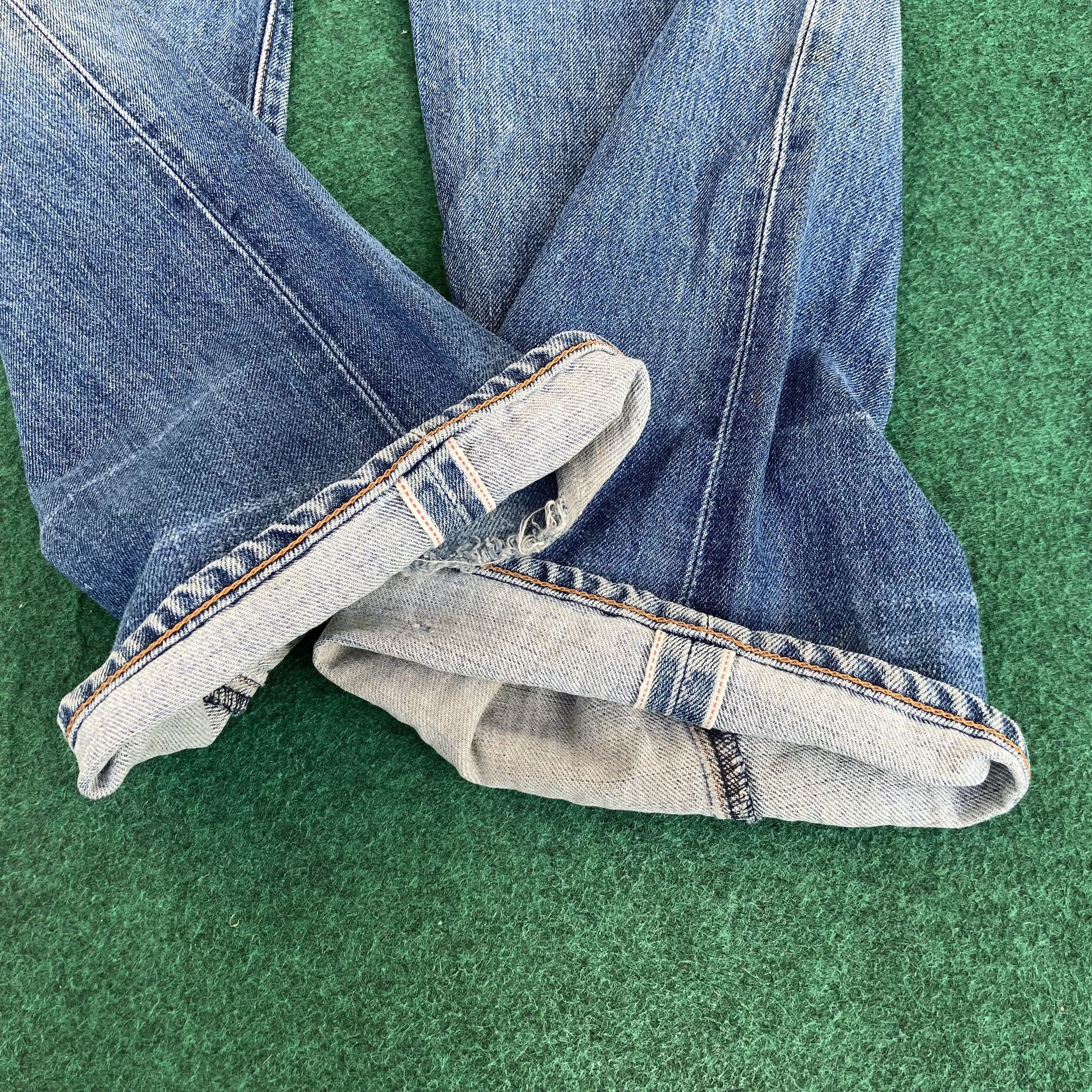 Levi's 28x33.5 Vtg Levis 504z Japan Big E Redline Selvedge Jeans Size US 28 / EU 44 - 12 Thumbnail