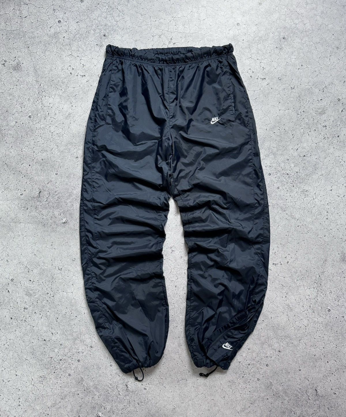 Nike × Vintage Nike Nylon Track Pants Vintage Pants Drill Y2K Joggers Size US 34 / EU 50 - 1 Thumbnail