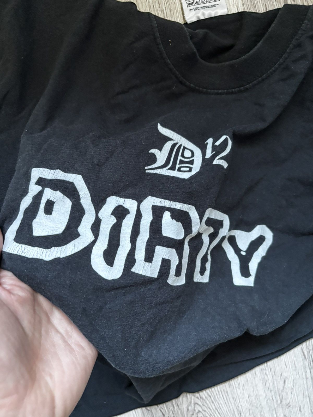 Fruit Of The Loom Rare Vintage 2000s Shady Records D12 Dirty Dozen shirt Size US M / EU 48-50 / 2 - 22 Thumbnail