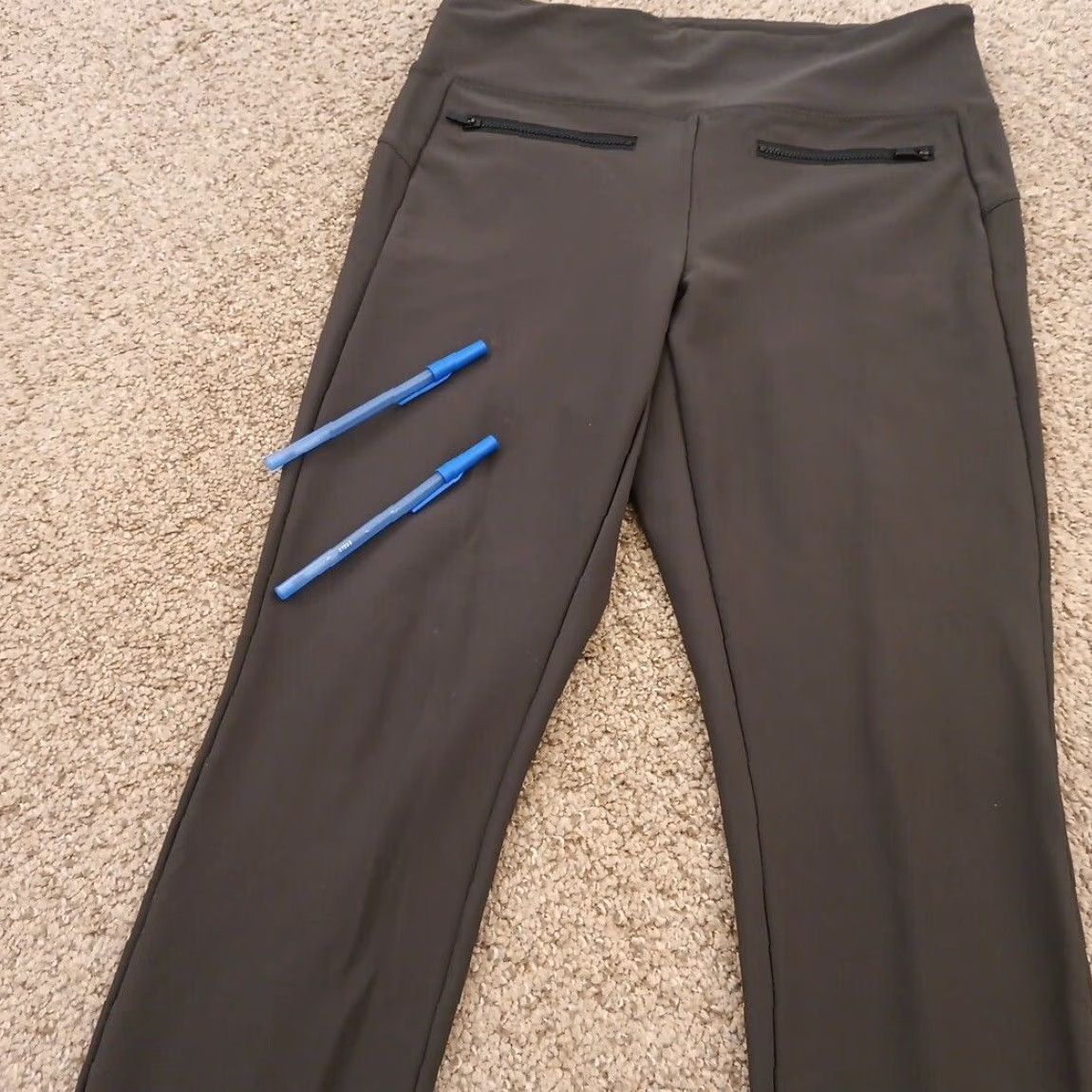 Athleta Athleta Pants Womens Medium Gray Ankle Pull On High Rise Pockets 30x25 Nylon Spandex Straight Regular Size 32" / US 10 / IT 46 - 5 Thumbnail