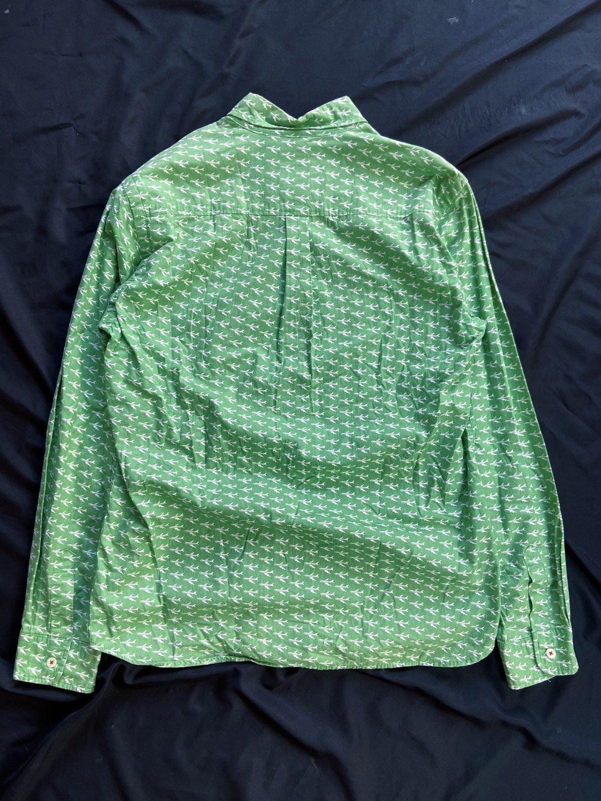 If Six Was Nine JAPANESE THE SHARKEY'S PRINTED PLANES BUTTON DOWN SHIRT Size US M / EU 48-50 / 2 - 2 Thumbnail