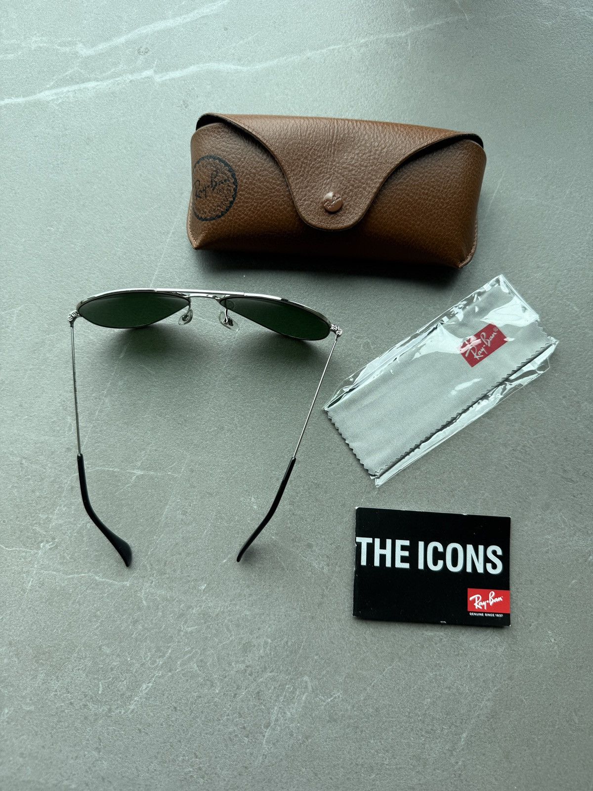 RayBan Ray Ban Classic Icons Aviator Top Gun Sunglass Made in ITALY Size ONE SIZE - 7 Thumbnail