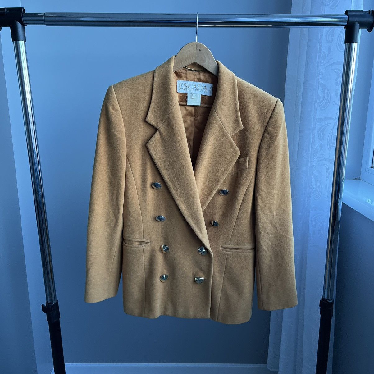 Escada × Vintage Escada Vintage Cashmere Cashgora Wool Blazer Button Jacket Size M / US 6-8 / IT 42-44 - 1 Thumbnail