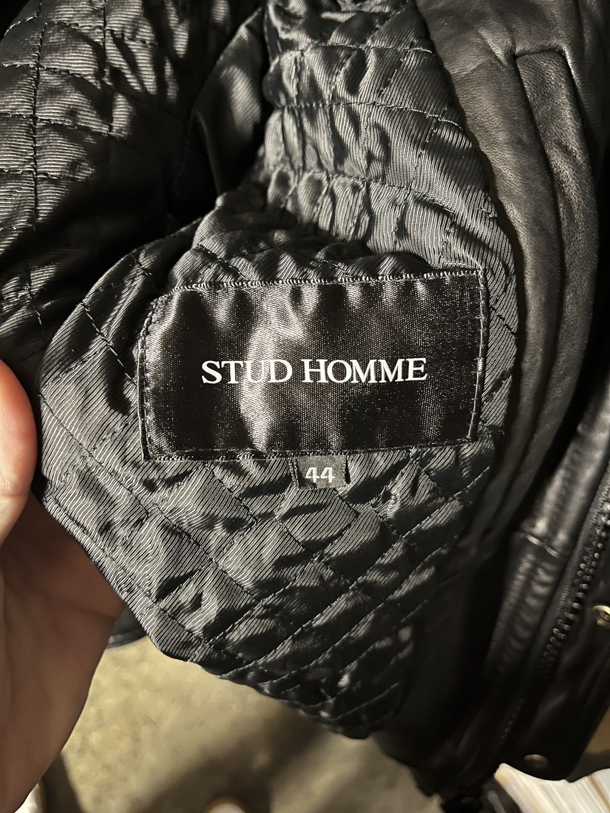 Vintage Stud Homme Hedi L Zip Leather Jacket Japan Repro 44 Size US S / EU 44-46 / 1 - 8 Thumbnail
