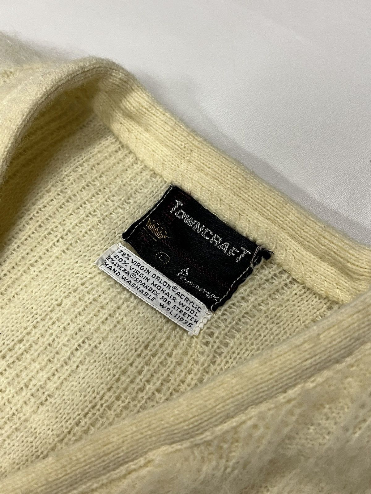 Towncraft Vintage Towncraft Shaggy Mohair Cardigan Size US L / EU 52-54 / 3 - 3 Thumbnail