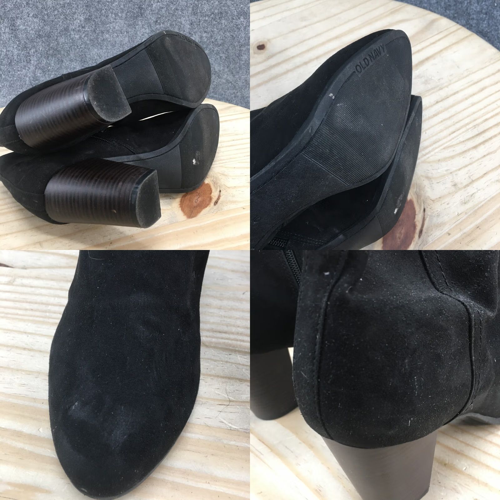 Old Navy Old Navy Boots Womens 10 Ankle Booties Black Faux Suede Heeled Side Zip Casual Womens Shoes Boots Black Ankle Bootie 10 Old Navy Mens? Size US 10 / IT 40 - 8 Thumbnail