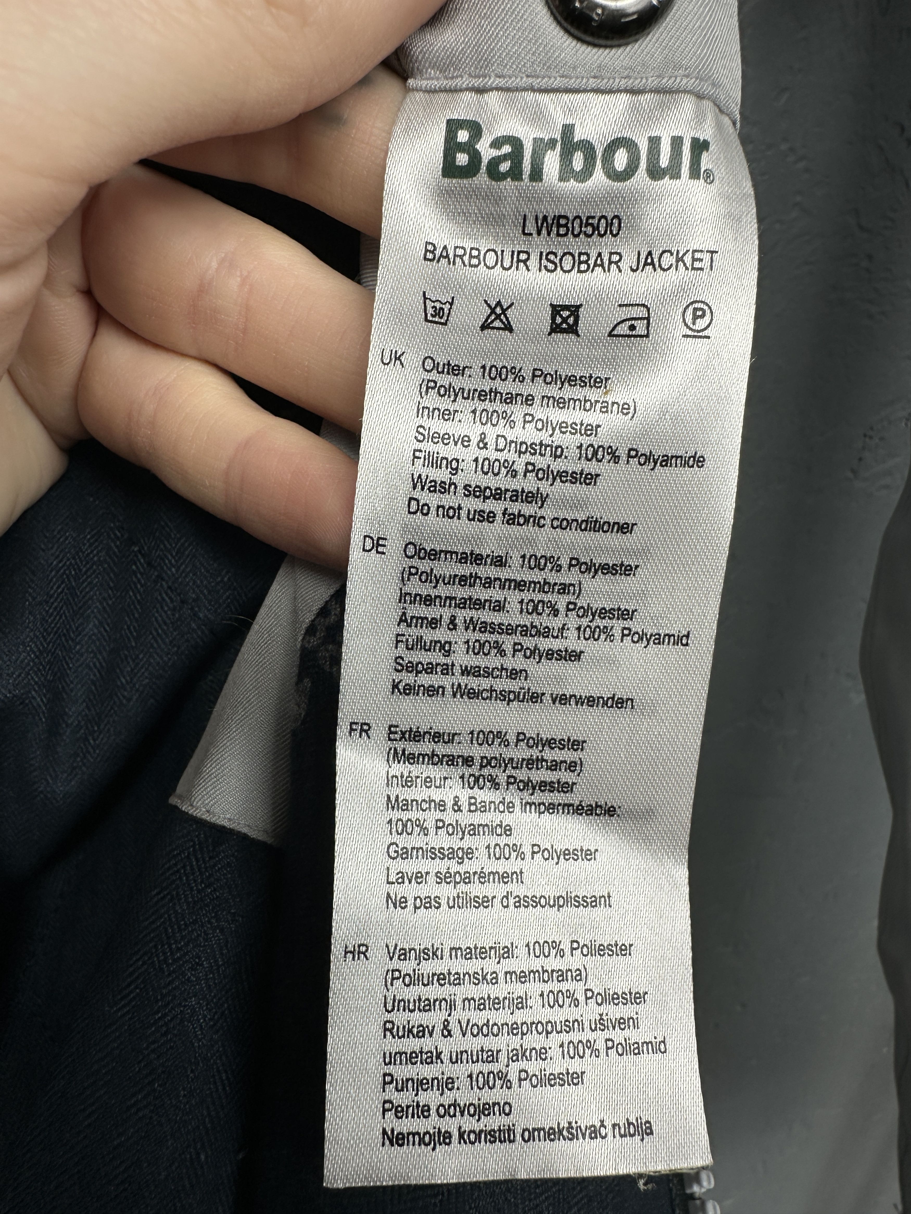 Barbour Barbour Isobar Womens Waterproof Jacket Size L / US 10 / IT 46 - 8 Thumbnail