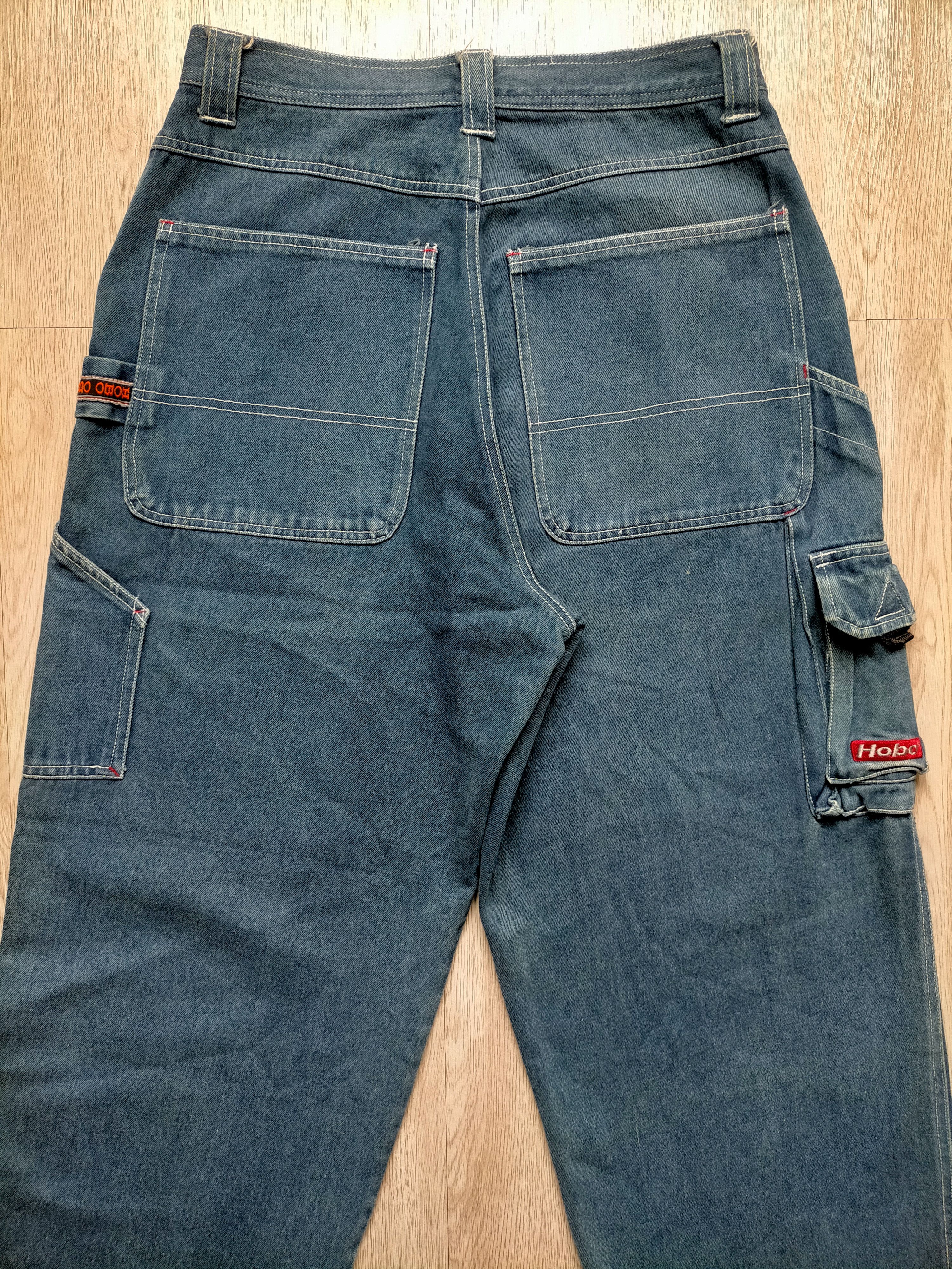 Hobo Hobo Carpenter embroidered Baggy Cargo Hip hop Jeans Size US 32 / EU 48 - 10 Thumbnail