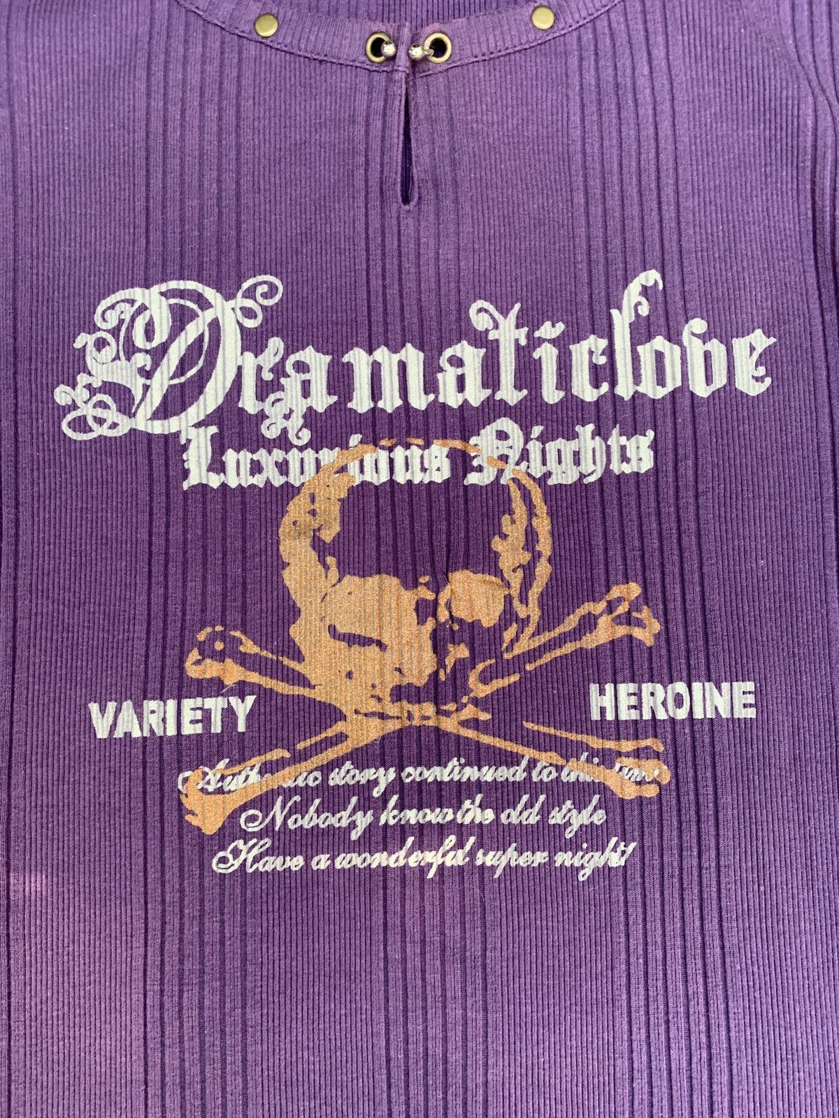 Hysteric Glamour × Japanese Brand y2k Dramaticlove Skull Graphic Earring Top Size M / US 6-8 / IT 42-44 - 3 Thumbnail