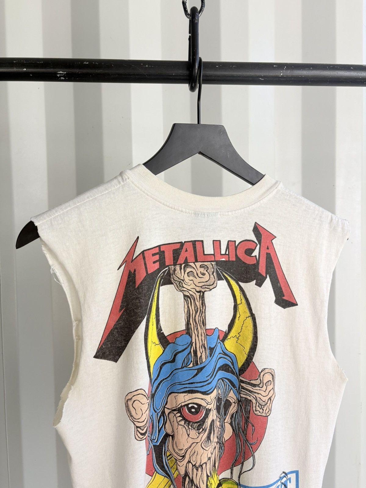 Band Tees Metallica No Justice Thrashed Faded Distressed Tank GRUNGE Size US M / EU 48-50 / 2 - 6 Thumbnail