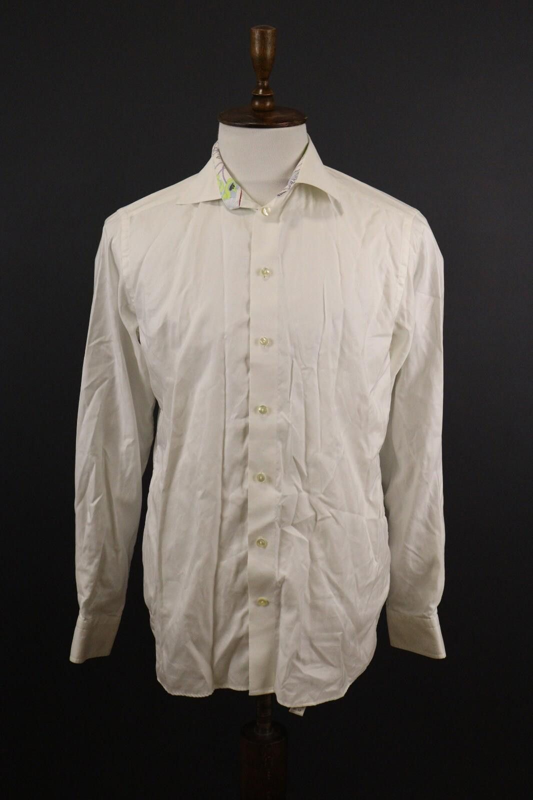 Eton Men Eton Contemporary Fit Ivory Shirt Size 41 / 16 Size US M / EU 48-50 / 2 - 1 Thumbnail