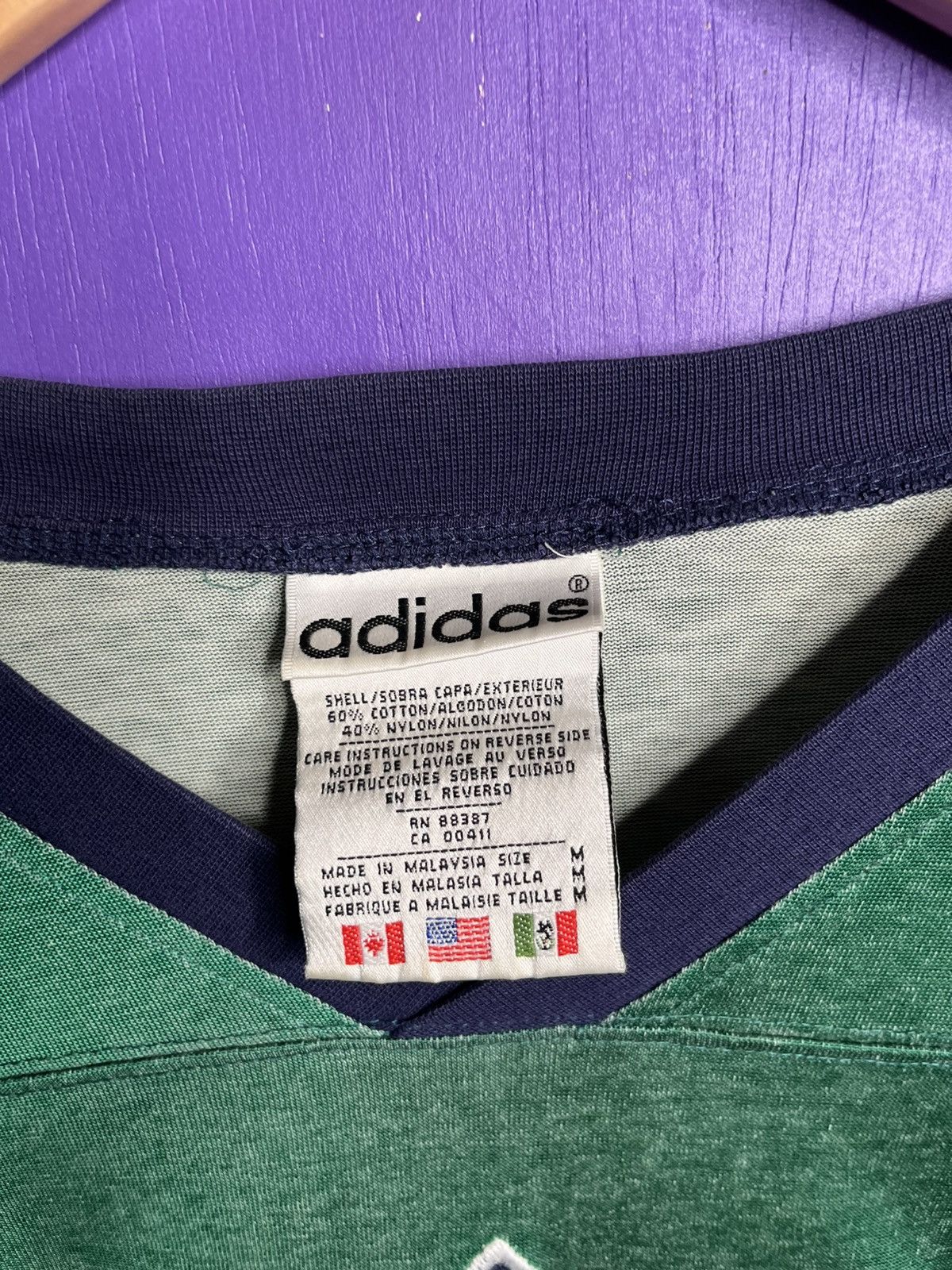 Adidas × Vintage Vintage 90s Adidas hockey style long-sleeve jersey Size US L / EU 52-54 / 3 - 4 Thumbnail