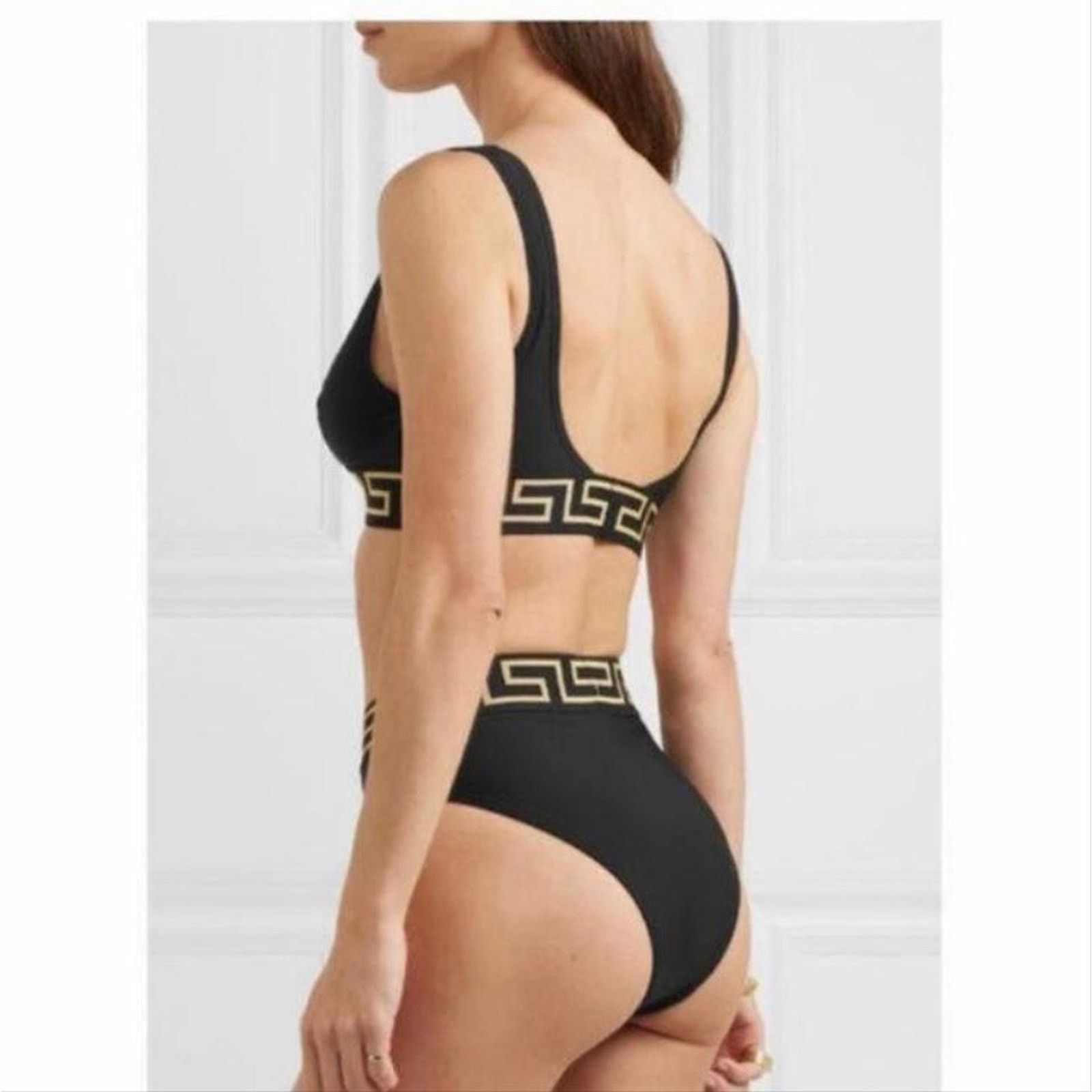 Medusa Greca logo bikini set XS