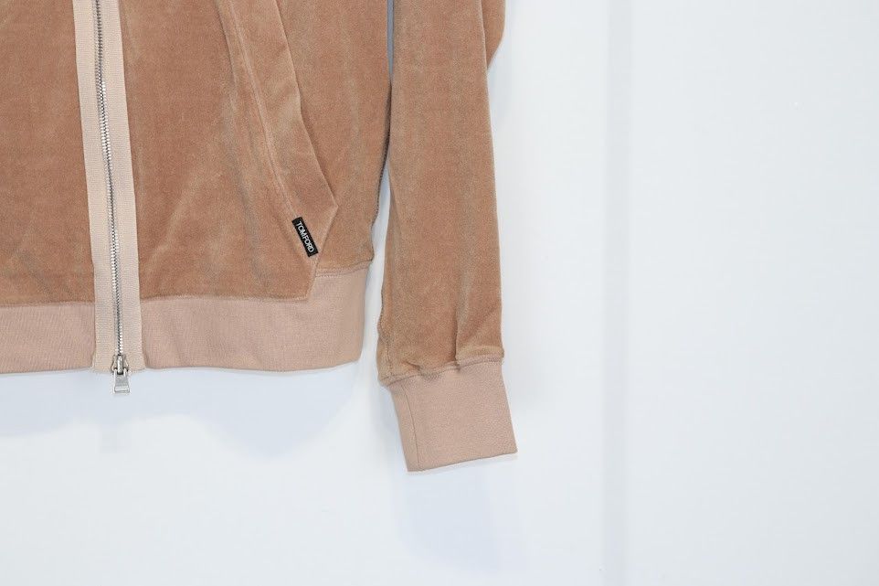 Tom Ford o1rshd1 Zipper Hoodie Jacket in Light Brown Size US M / EU 48-50 / 2 - 4 Thumbnail