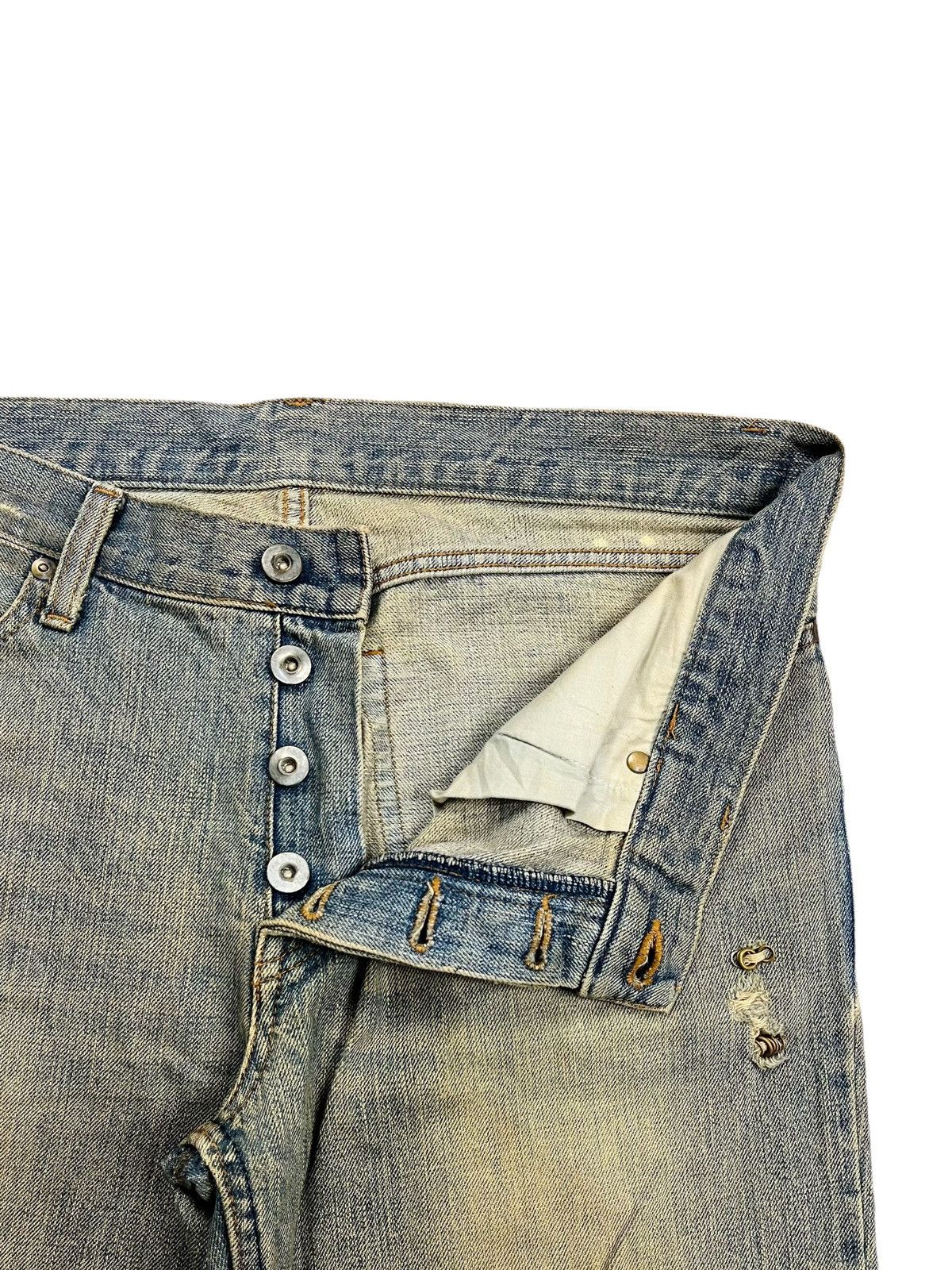 If Six Was Nine If Six Was Nine - Mud Max Pierced Denim Pants Size US 33 - 9 Thumbnail
