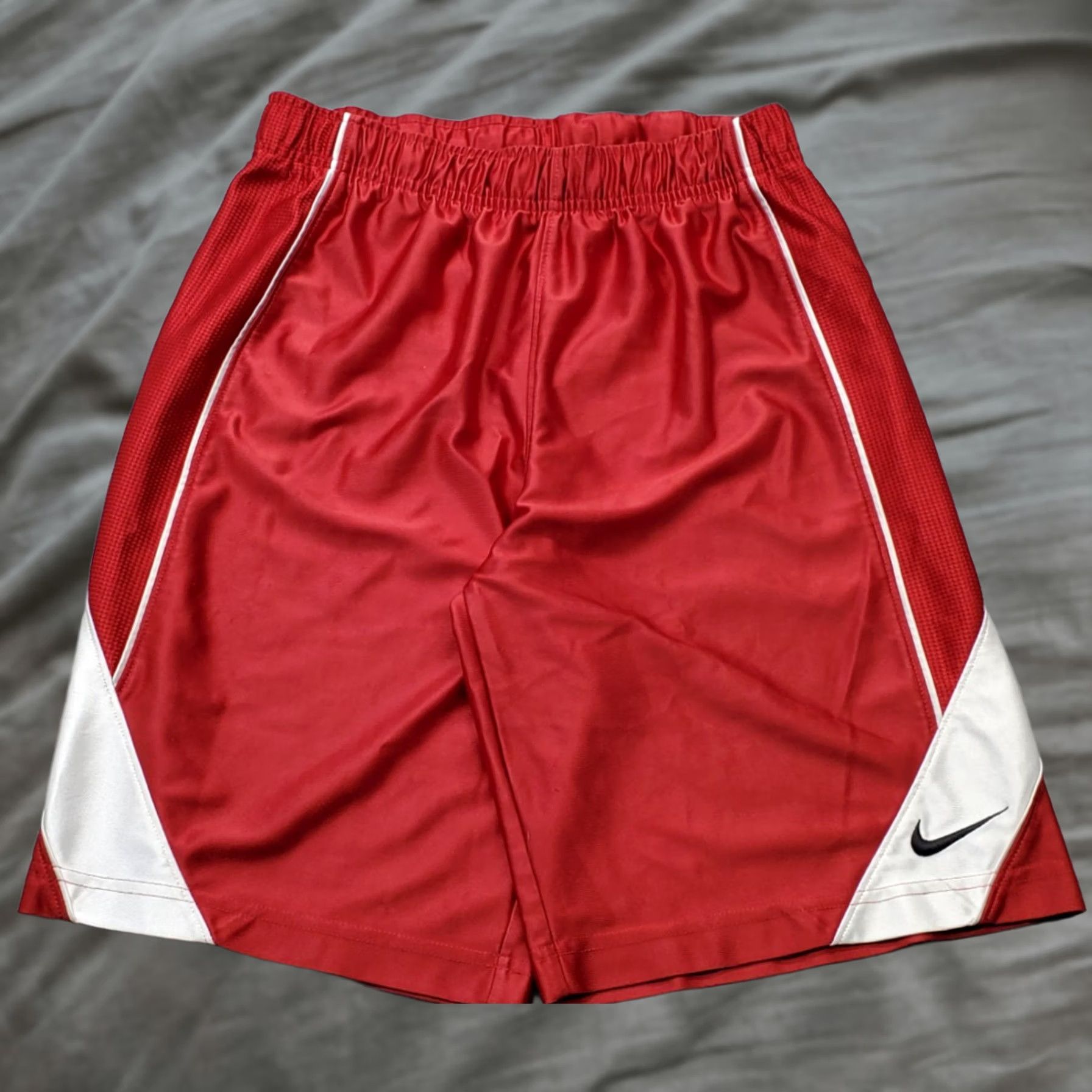 Nike Nike Basketball Shorts Mens M Red Stretch Athletic Running Elastic Waist Size US 31 - 1 Thumbnail