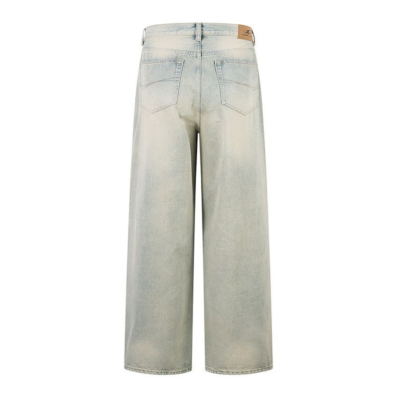 Jean American retro washed loose straight leg jeans for men Size US 32 / EU 48 - 2 Thumbnail