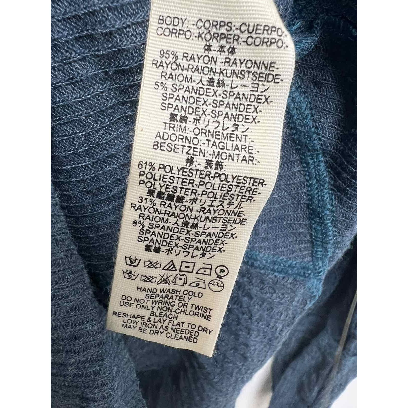 Free People Free People catalin blue waffle knit long Small A001434 Size S / US 4 / IT 40 - 7 Thumbnail