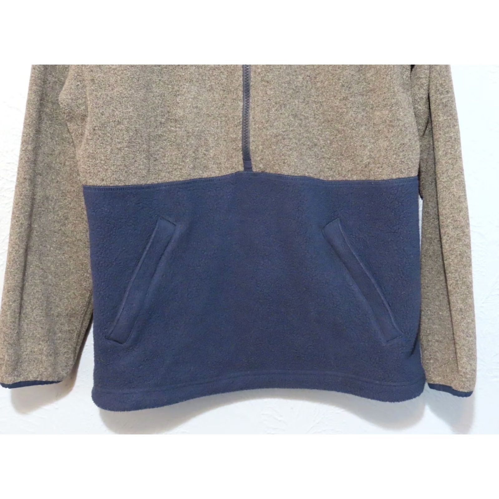Vintage LL Bean Fleece Womens L Gray/Blue Mountain Classic Pullover 1/2 Zip Misses Size L / US 10 / IT 46 - 2 Thumbnail