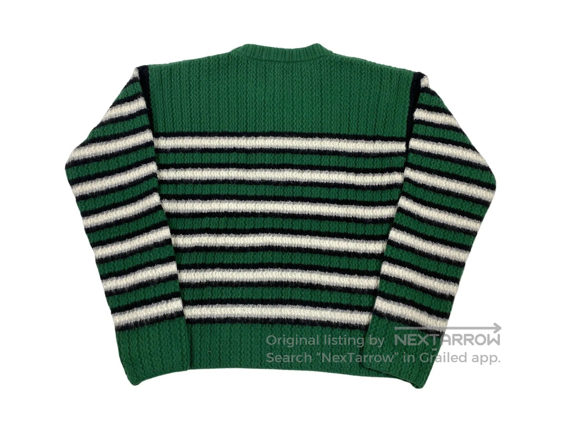 ERL ERL Green Striped Sweater Size US XL / EU 56 / 4 - 2 Thumbnail