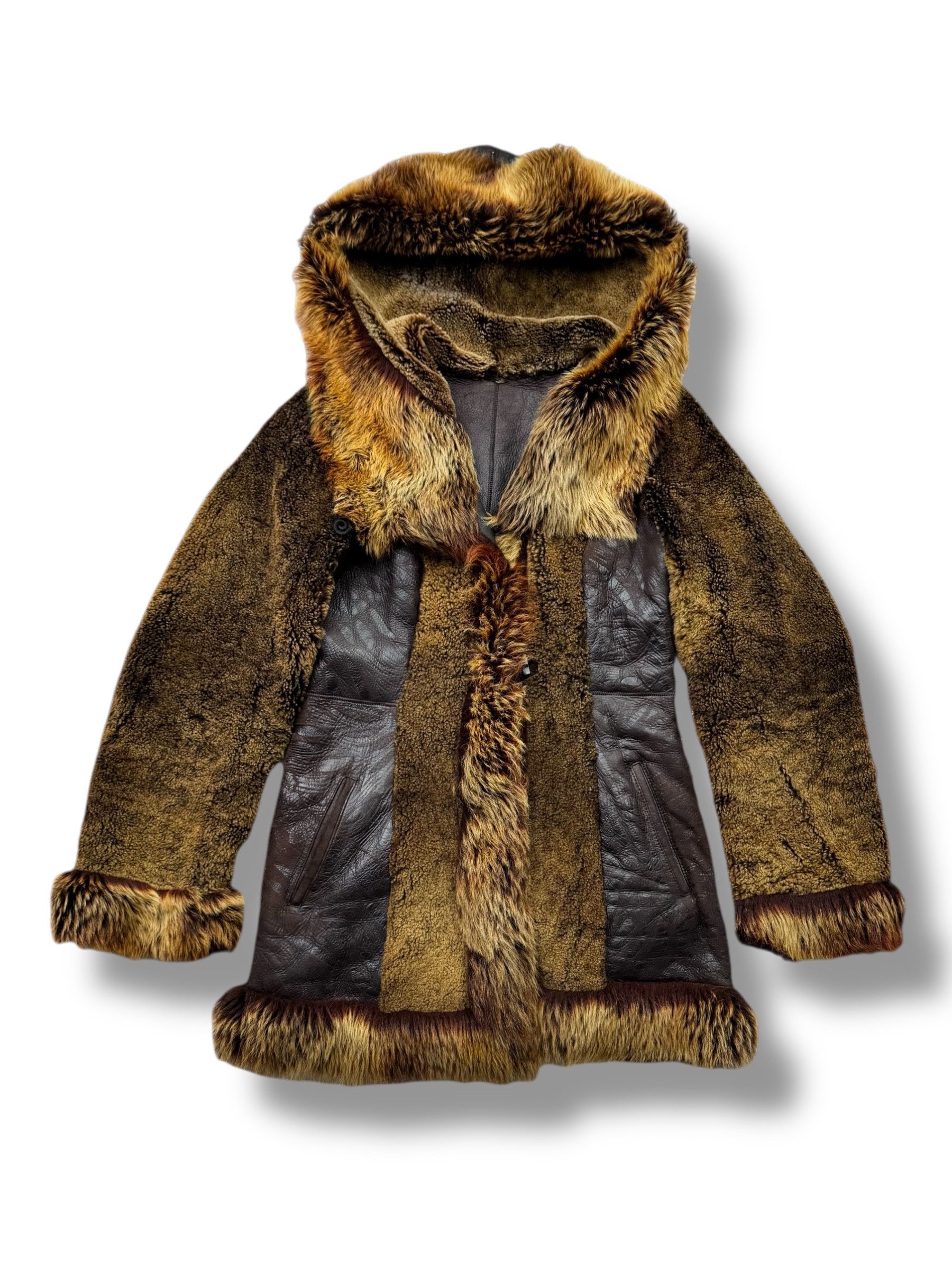 Vintage Real Sheepskin Coat From The 90's(V42) Size S / US 4 / IT 40 - 1 Thumbnail