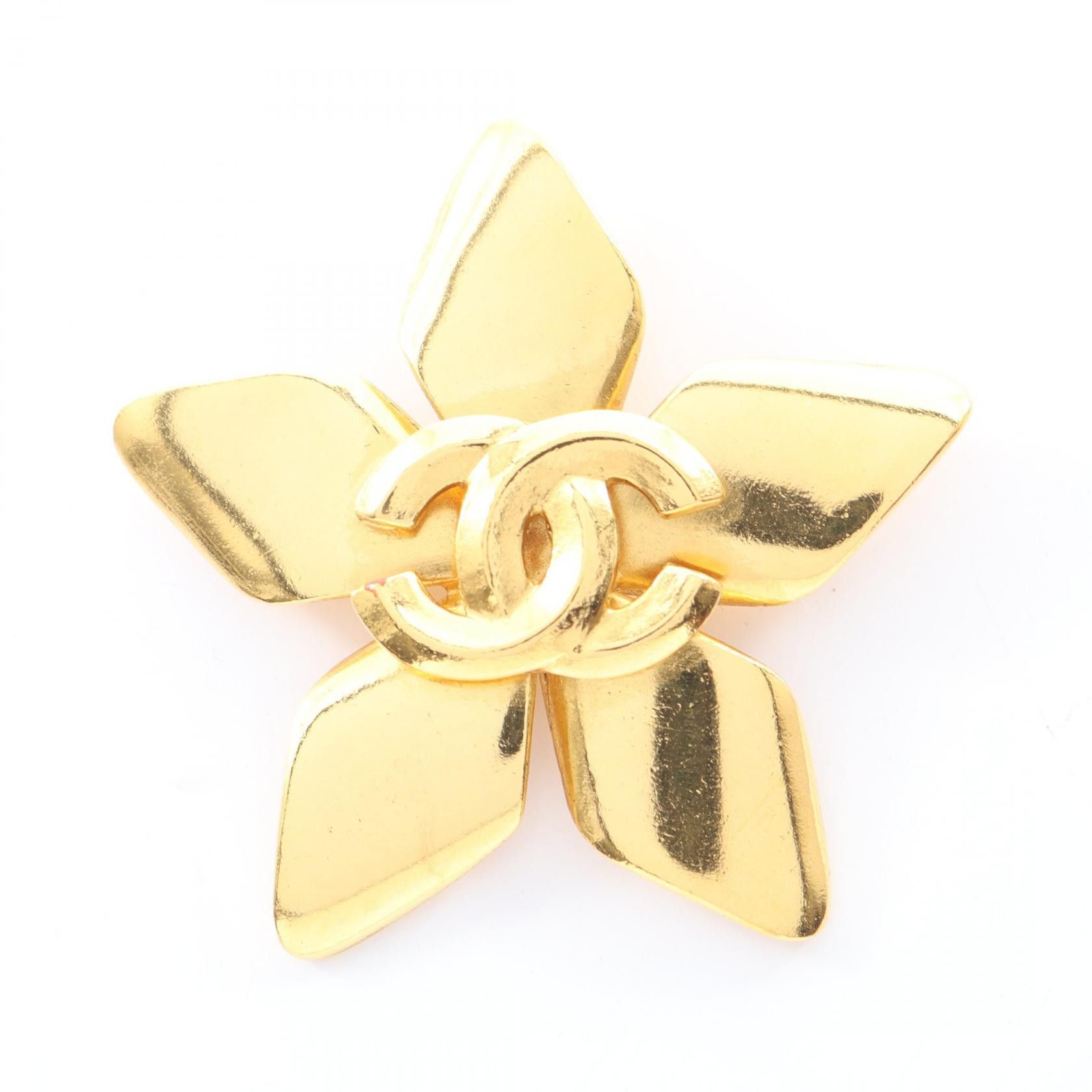 Chanel Chanel Chanel Coco Mark Flower Brooch Metal Brooch DUTY FREE for USA Size ONE SIZE - 1 Thumbnail