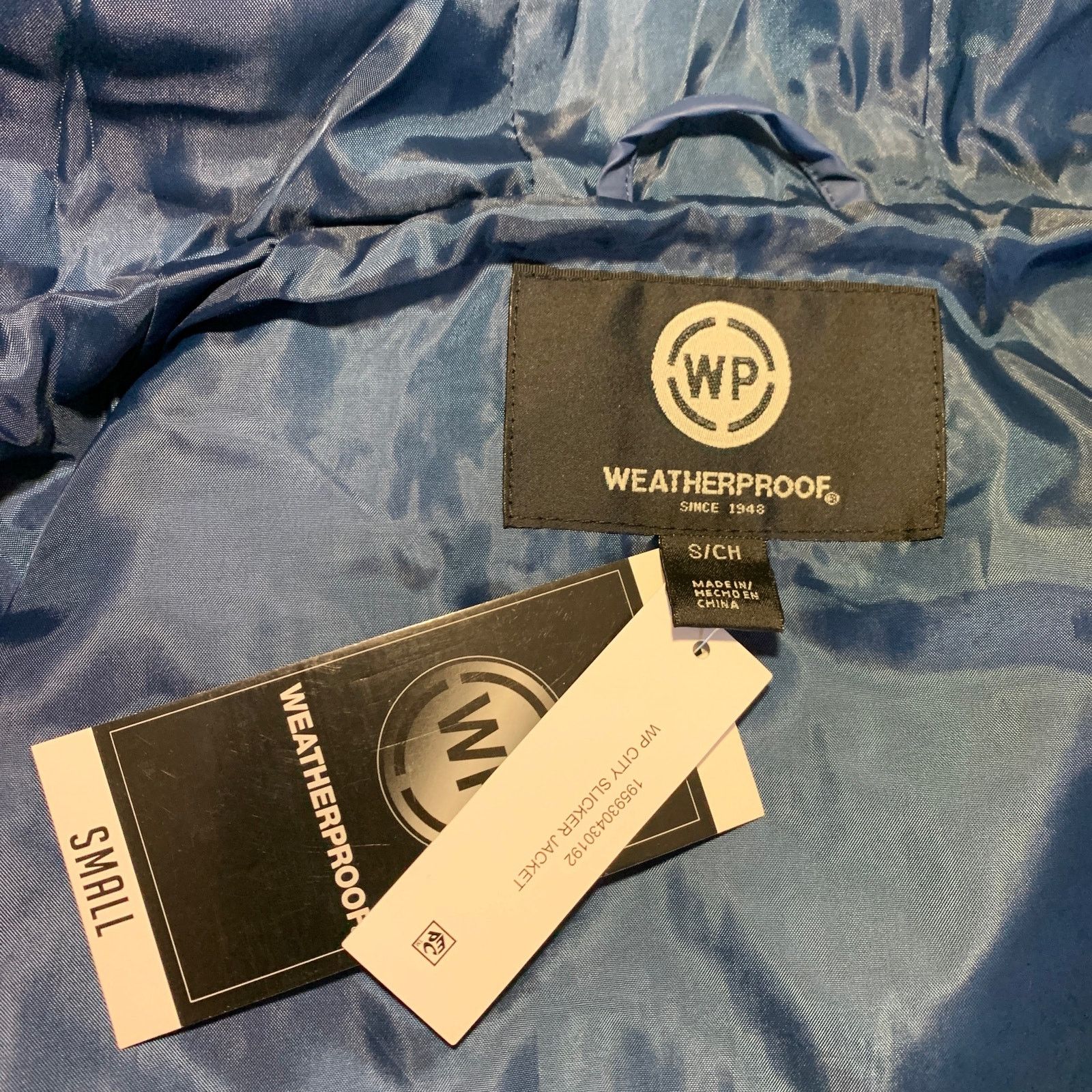 Weatherproof Weatherproof Mens Blue Full Zip Jacket Hoodie Small Size US S / EU 44-46 / 1 - 3 Thumbnail