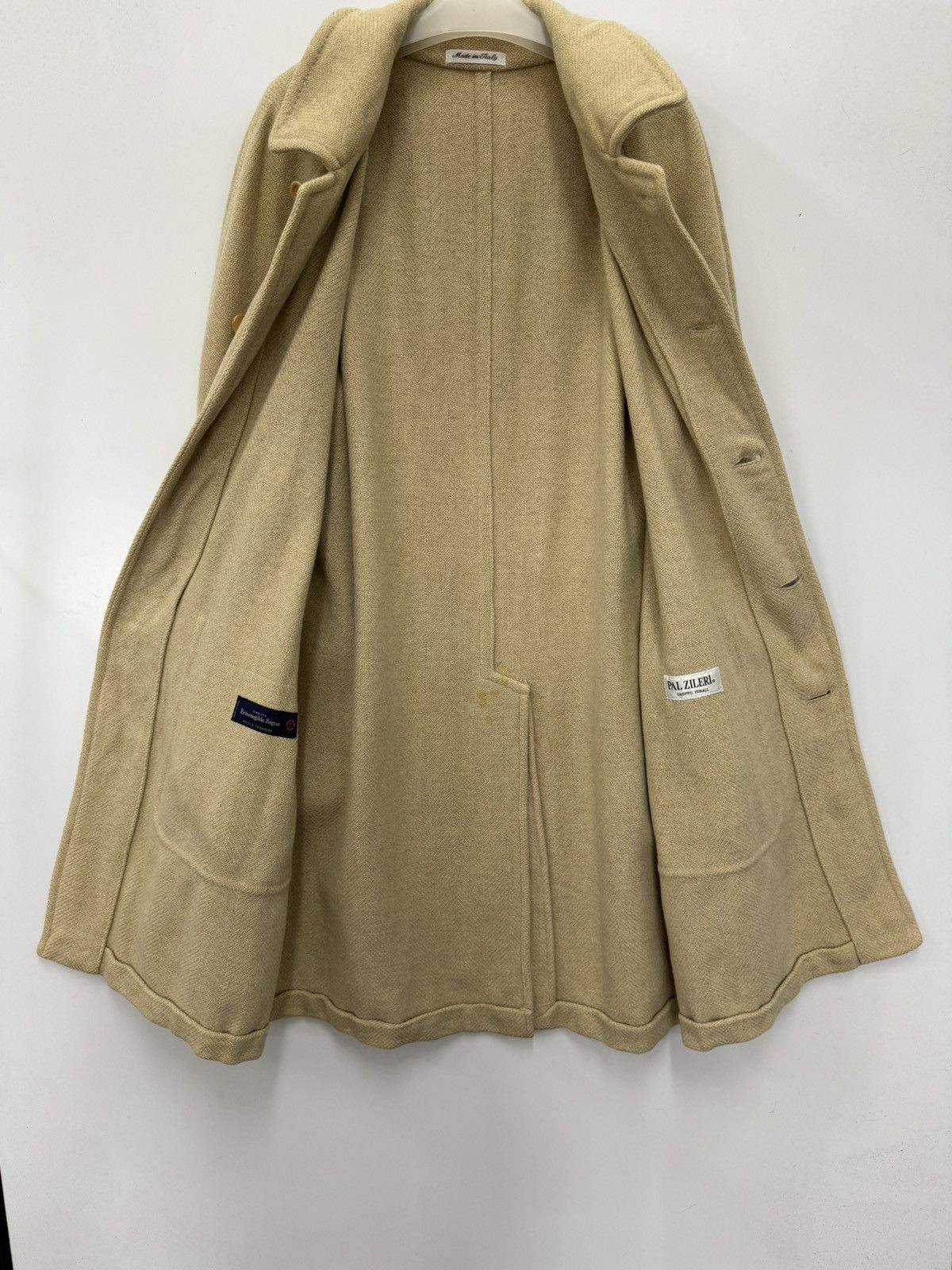 Ermenegildo Zegna 🔥 PAL ZILERI x ERMENEGILDO ZEGNA HERRINGBONE LONG COAT Size US S / EU 44-46 / 1 - 5 Thumbnail
