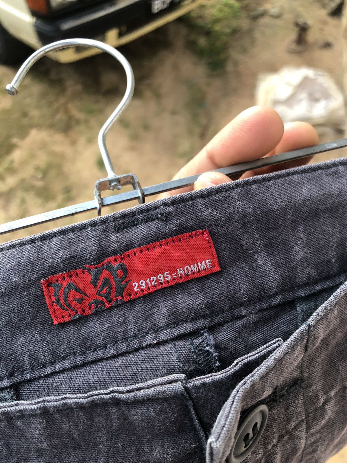 20471120 × Homme + Femme La 291295 Homme Drawstring Short Cargo Pants Size US 31 - 6 Thumbnail