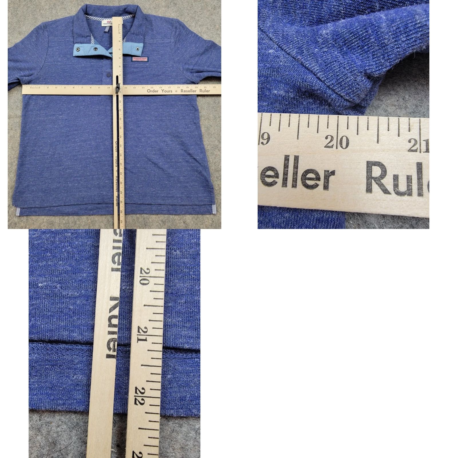 Vineyard Vines Vineyard Vines Shirt Womens Small Blue Pullover Sweatshirt Logo Collared Knit Activewear Casual Travel Navy Whale Vintage No Size S / US 4 / IT 40 - 8 Thumbnail