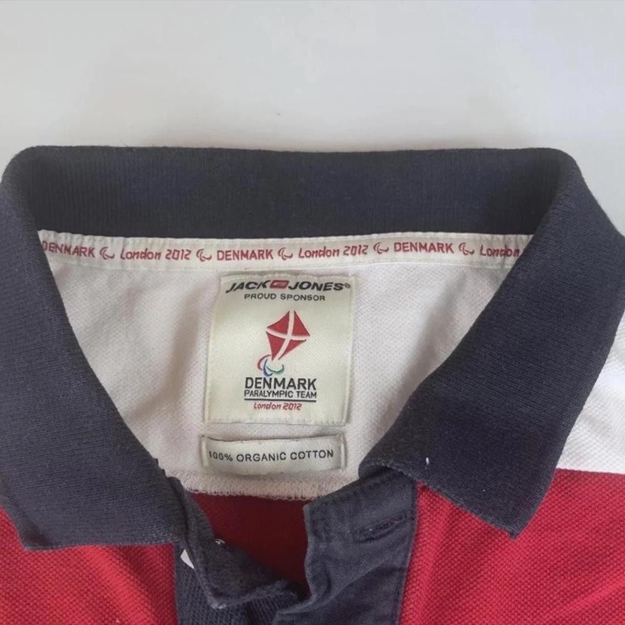 Jack & Jones Denmark 2012 London Olympics Polo T-Shirt Jack & Jones Red Size US L / EU 52-54 / 3 - 2 Thumbnail