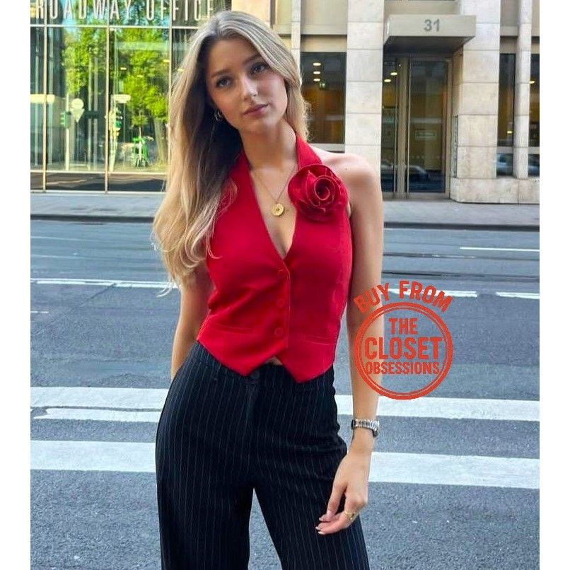 Mango RARE!!! MANGO BLOGGER FAVE!!! Halter Neck Vest NWT Size M / US 6-8 / IT 42-44 - 4 Thumbnail
