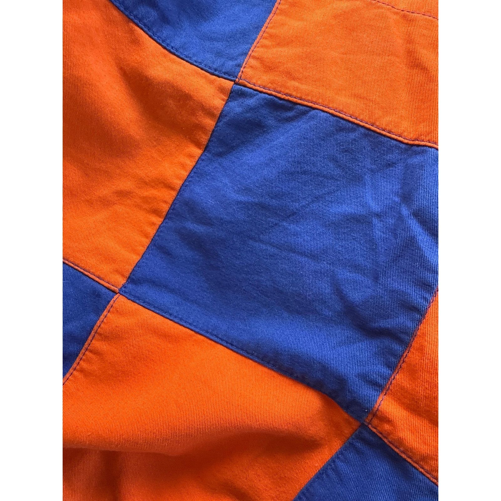 Chubbies Chubbies Checkerboard Cotton Shorts in Blue and Orange Size US 31 - 4 Thumbnail